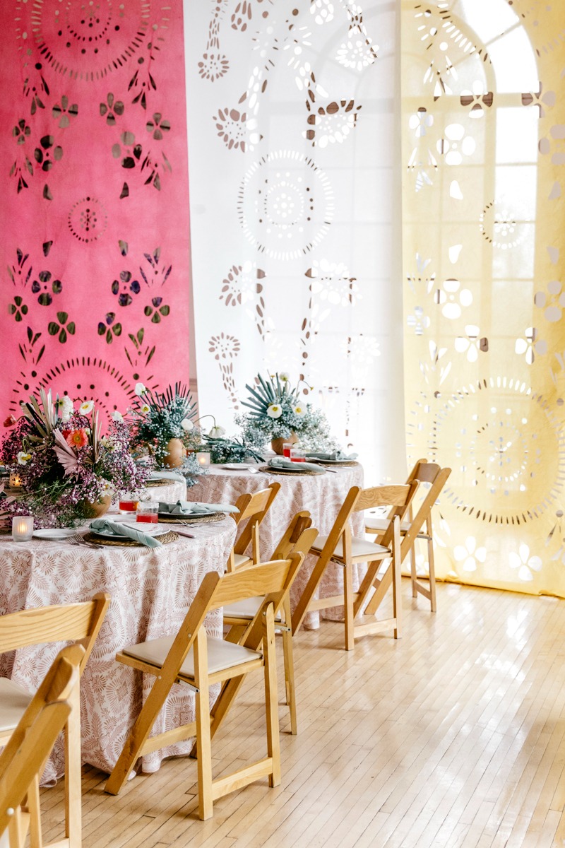 spiky desert-inspired dried flower centerpieces