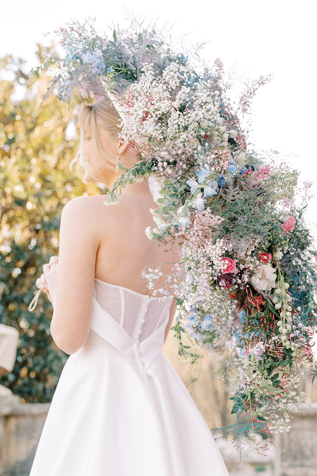 flower umbrella for wedding