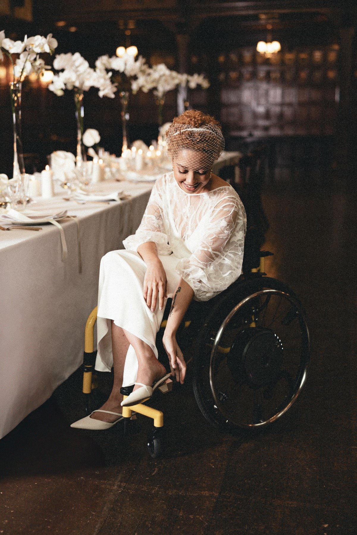 wheelchair wedding attire