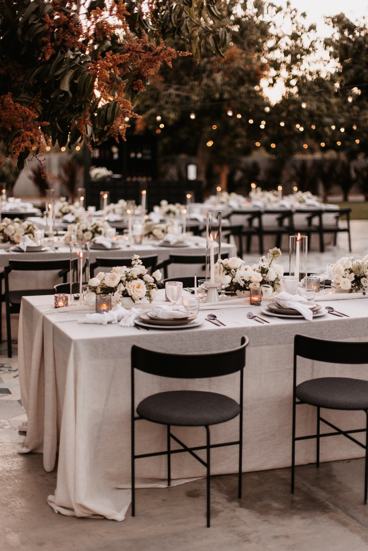 interesting black chairs for wedding