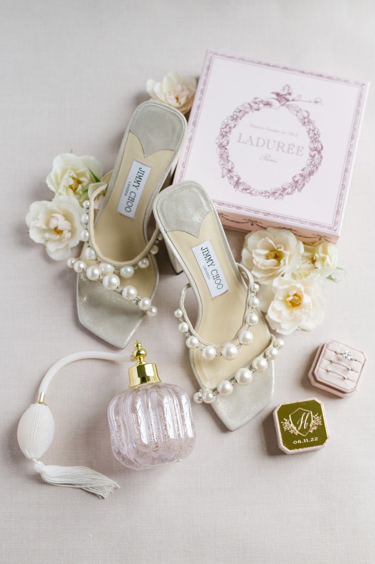 jimmy choo pearl wedding shoes