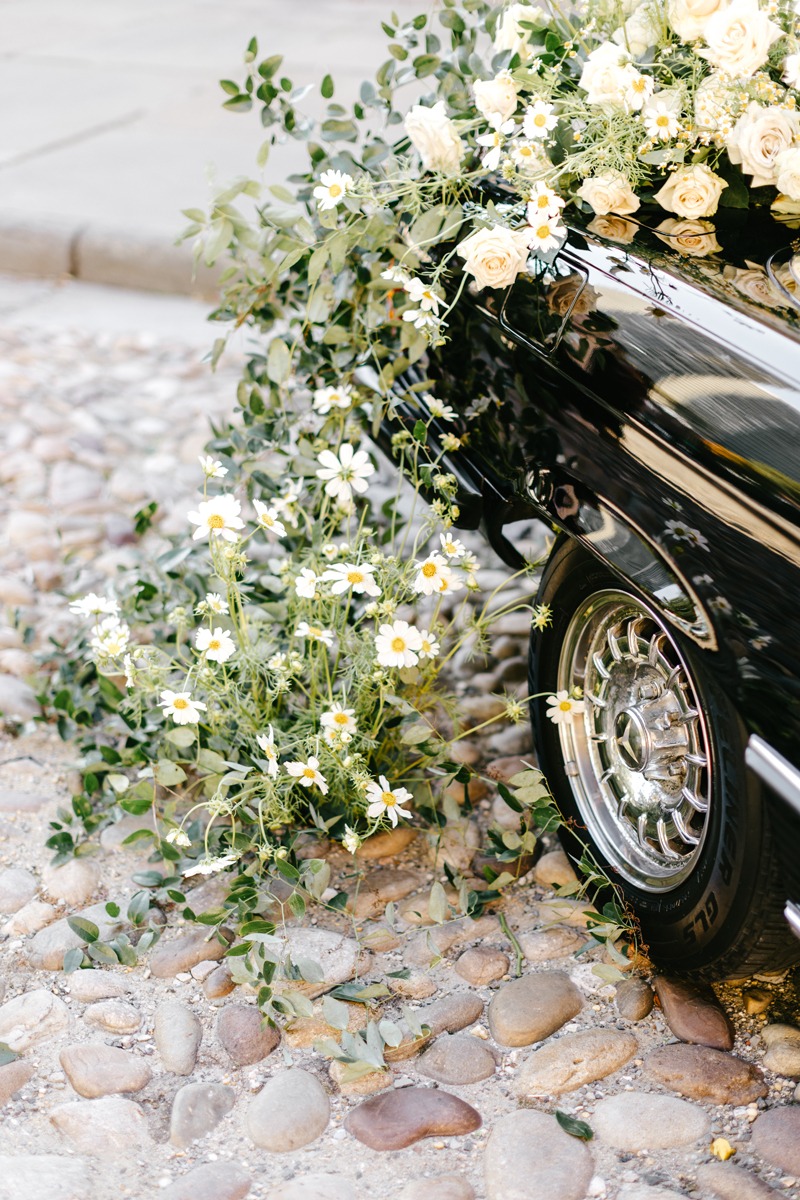 wildflower installation for wedding