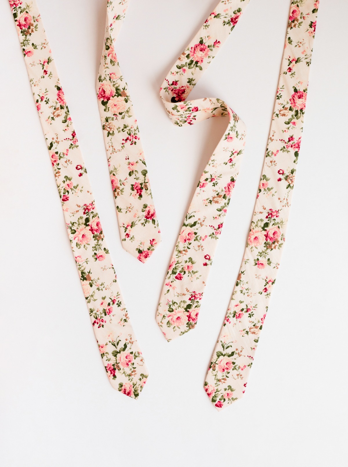 floral ties for wedding party