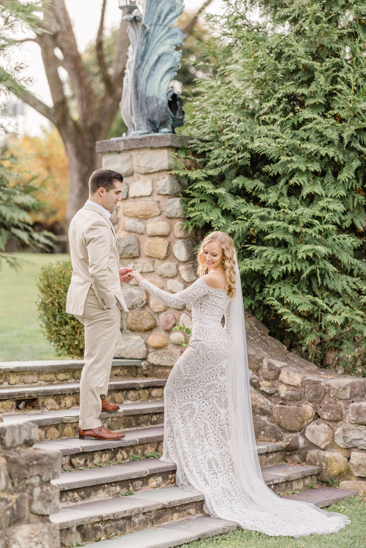 simple cathedral length veil