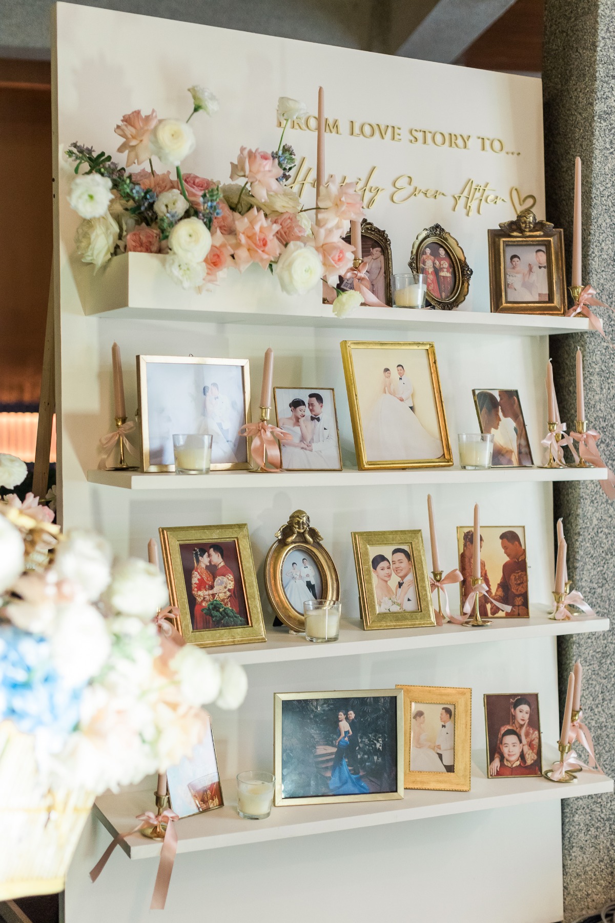 love story photo timeline ideas for wedding