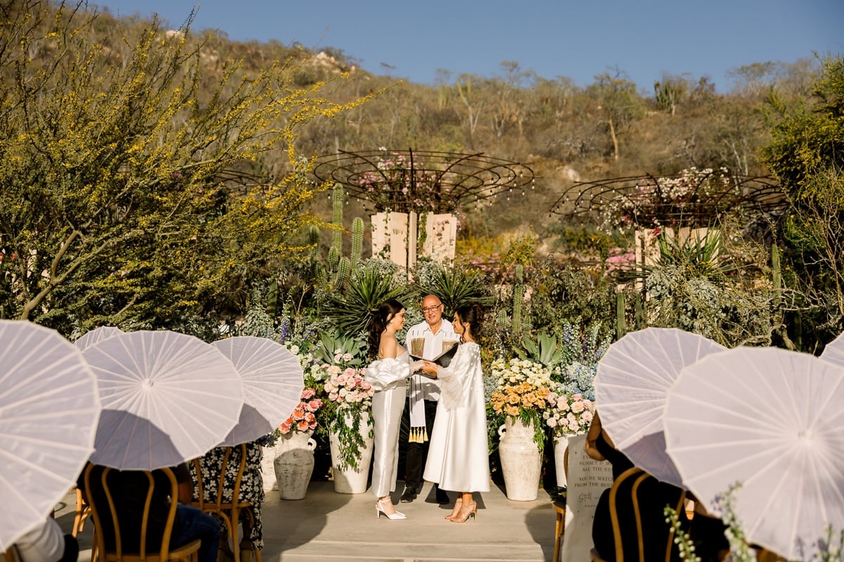 desert wedding ceremony