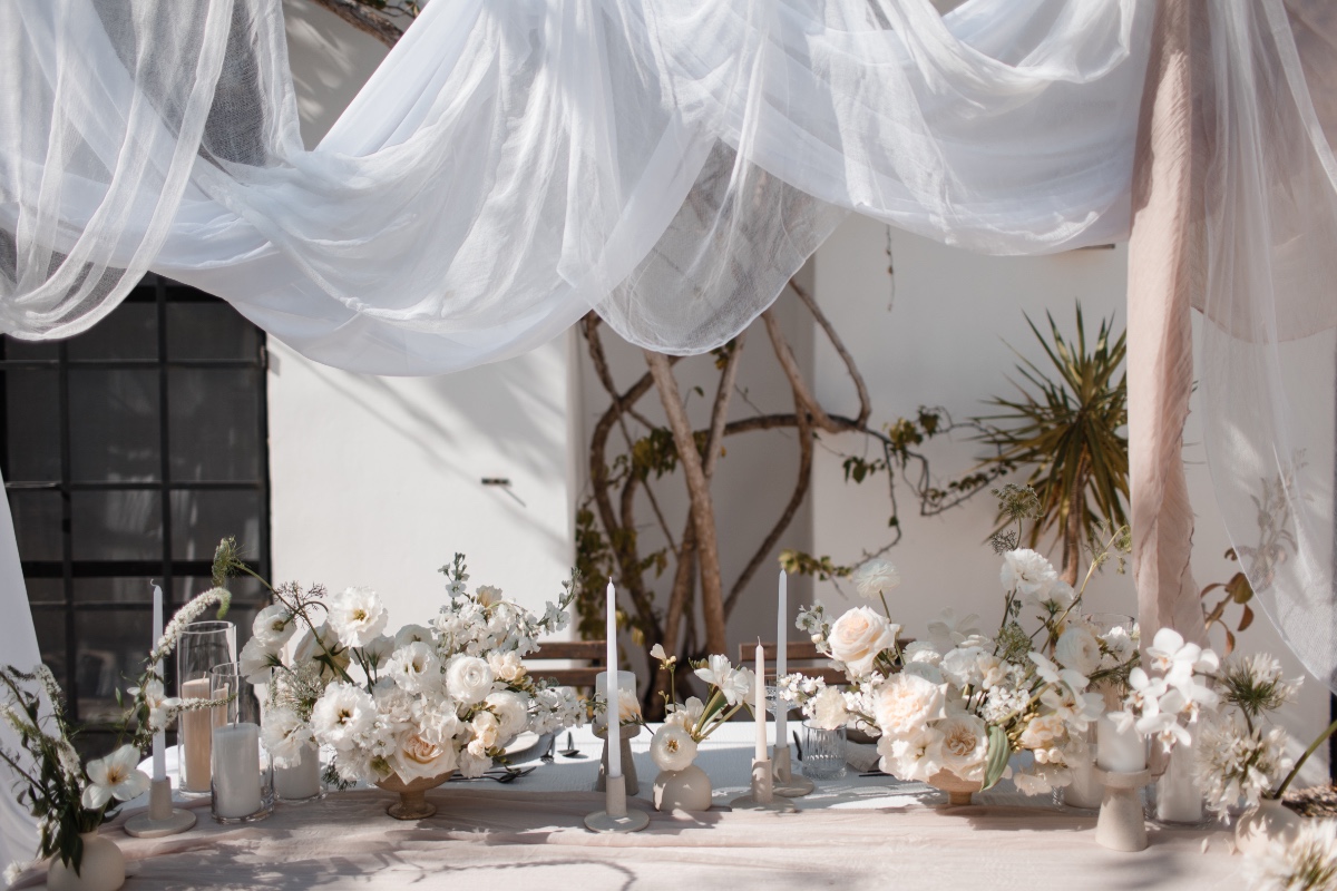 neutral wabi sabi wedding inspiration