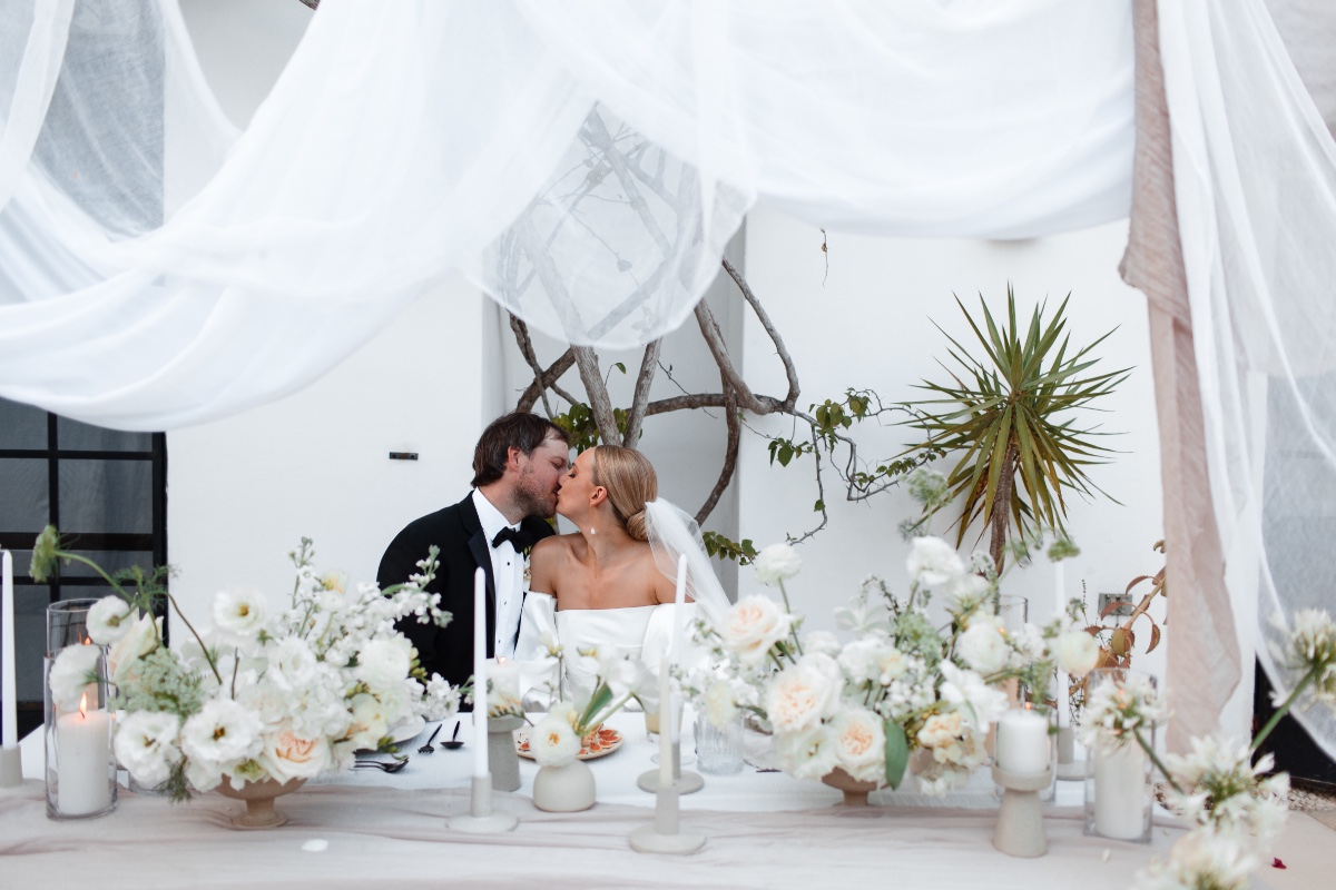 elopement dinner inspiration in mexico