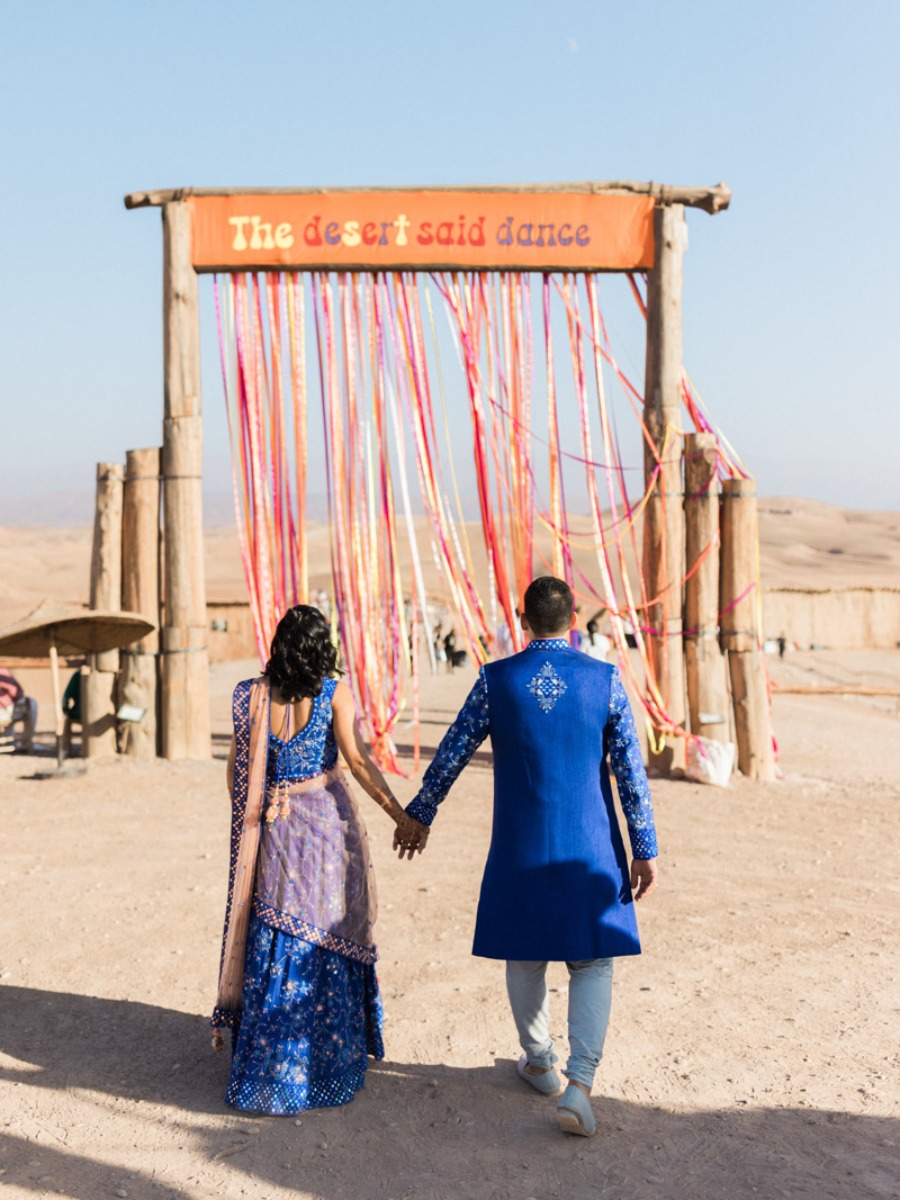 A moroccan palace wedding and a desert dance party–we're obsessed