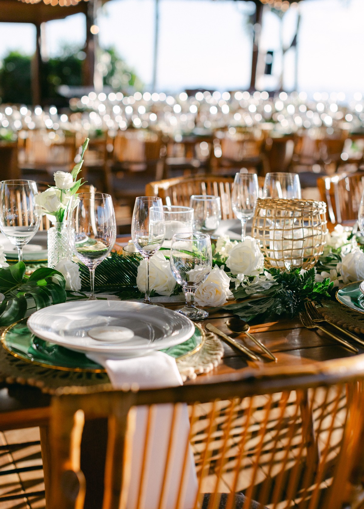 tropical wedding reception decor inspiration