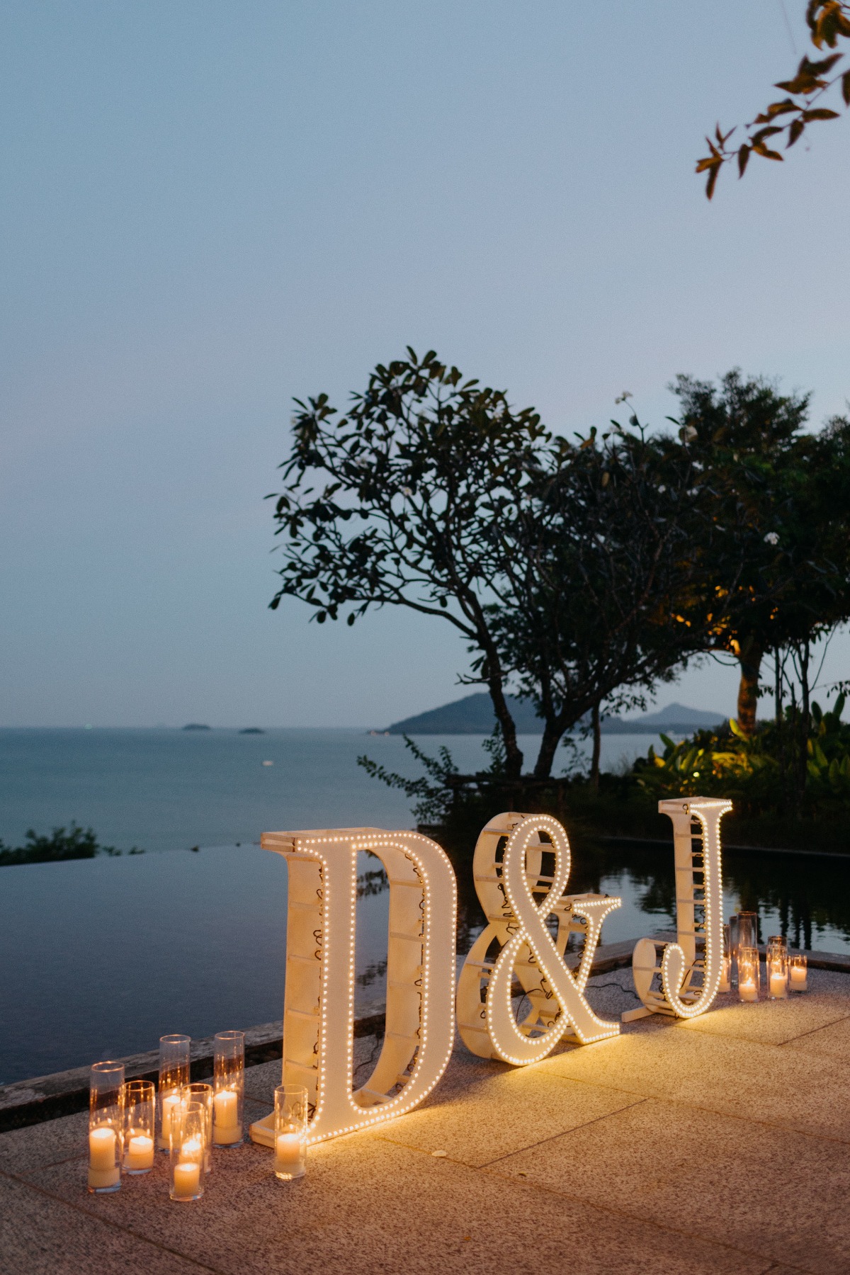 light-up monogram letters