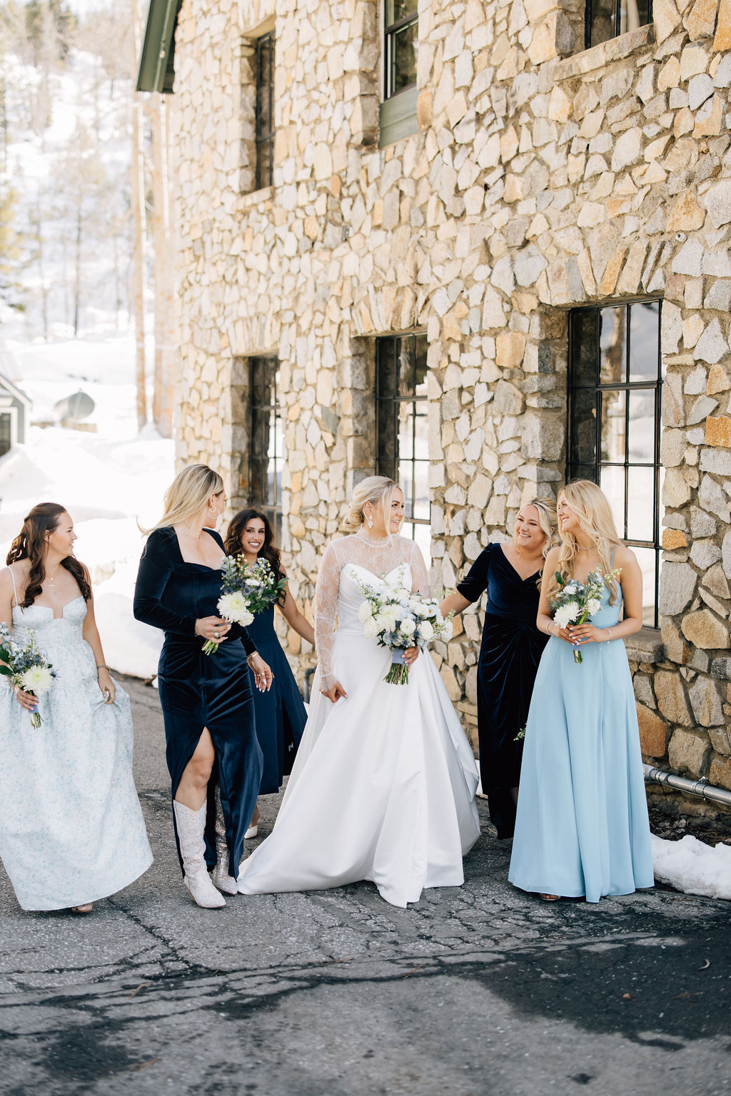 winter bridesmaid dress ideas