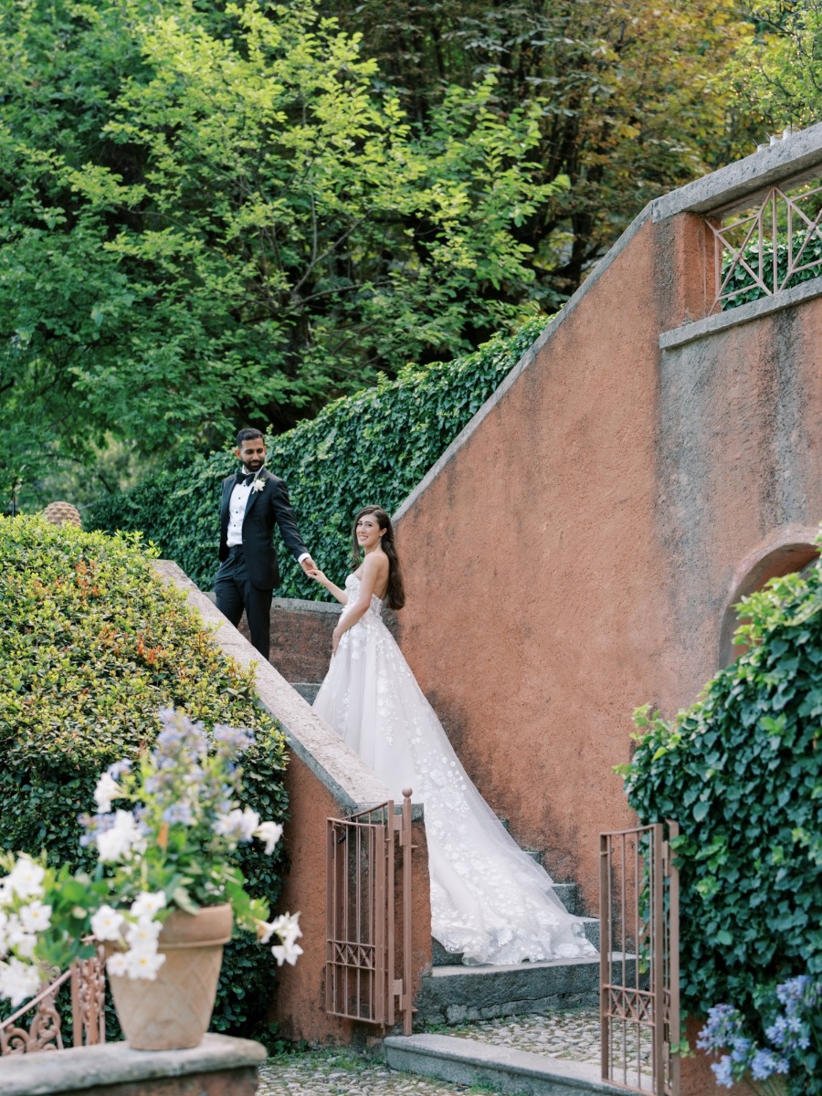 This wedding on lake como is the epitome of timeless style