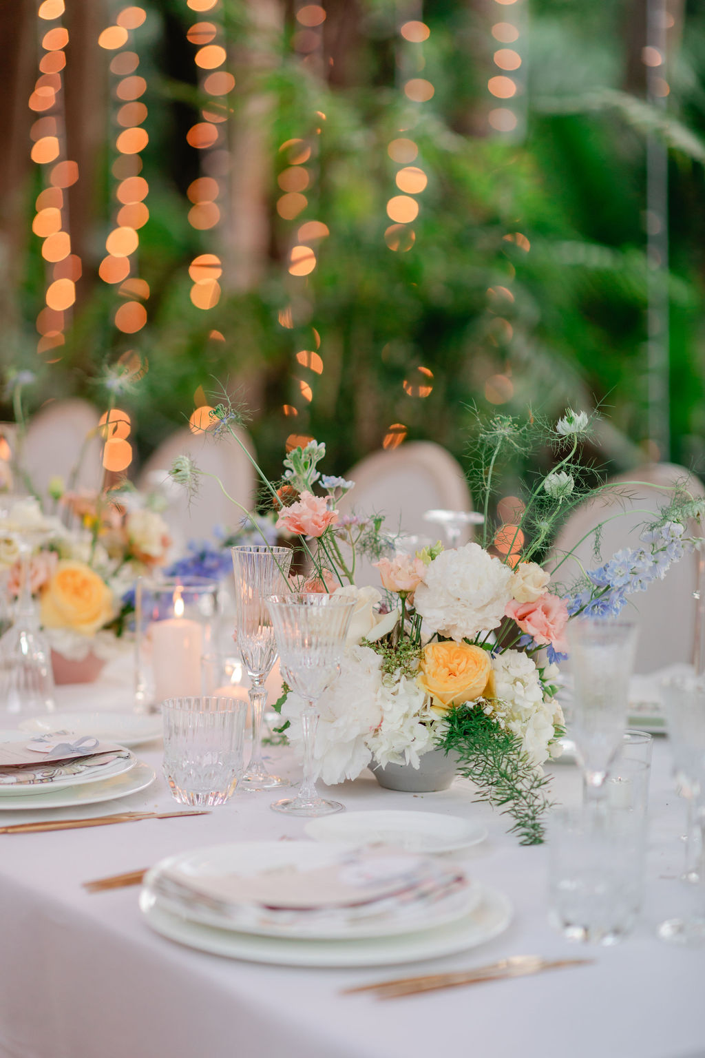 springtime wildflower centerpieces