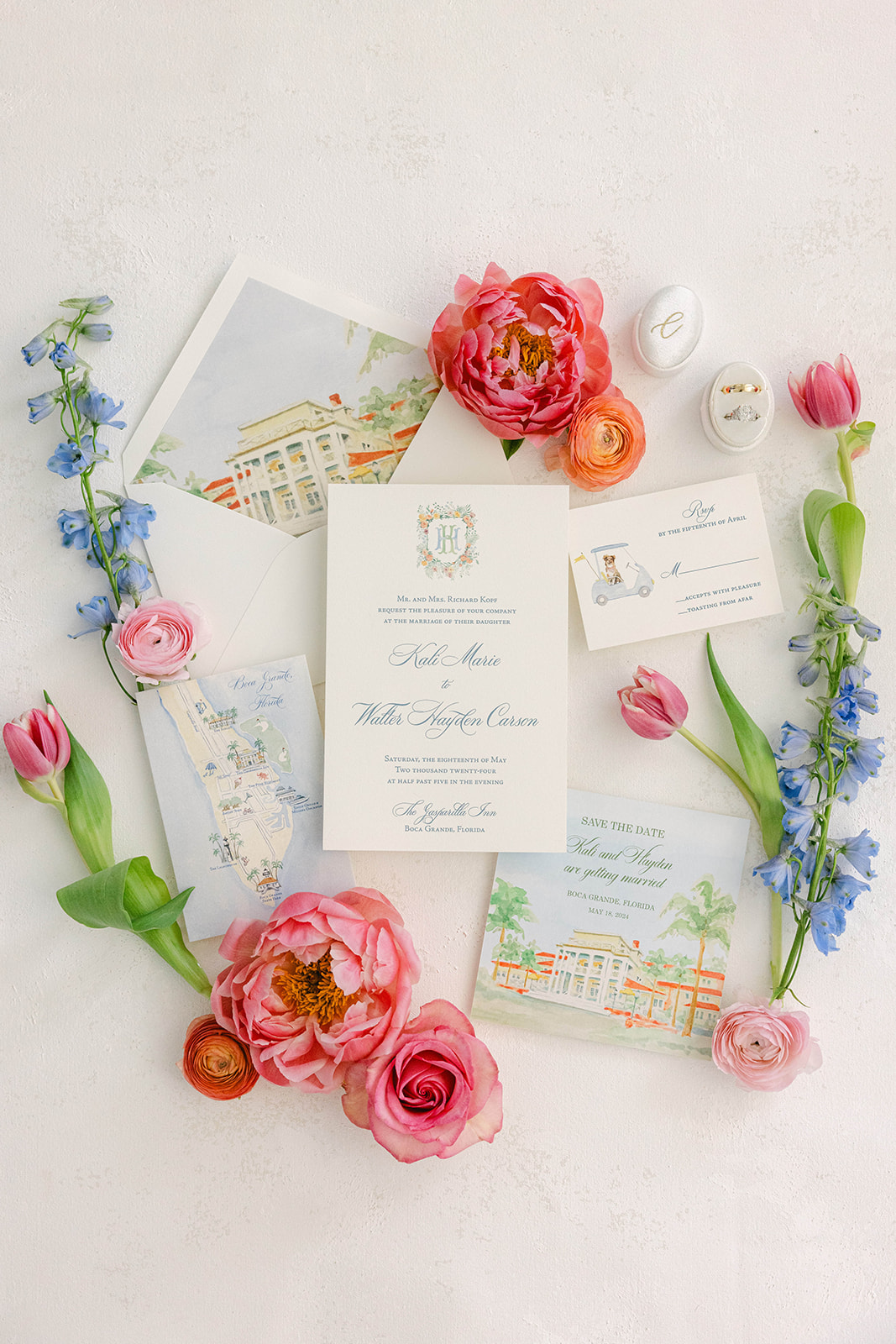 florida wedding invitation ideas