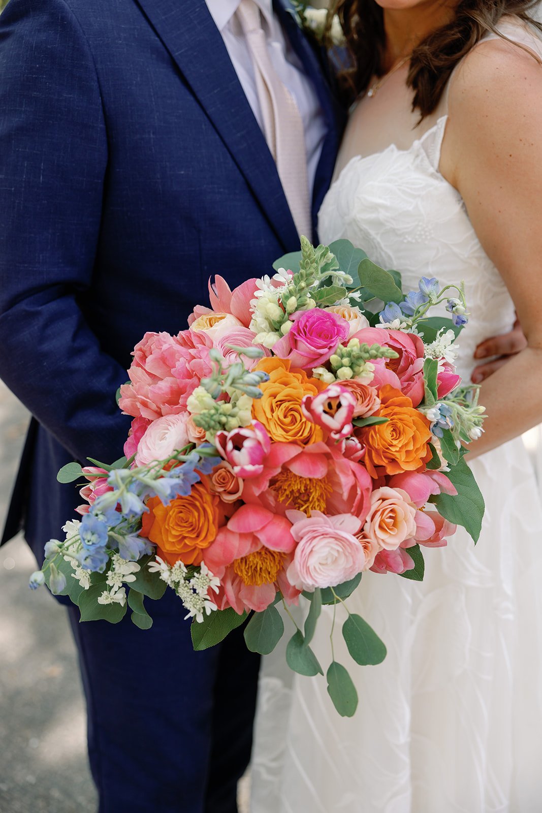 rainbow wedding bouquet