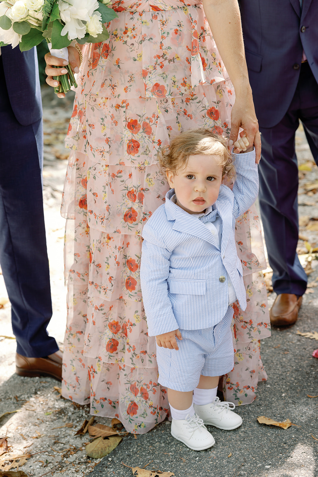 blue seersucker ring bearer outfit