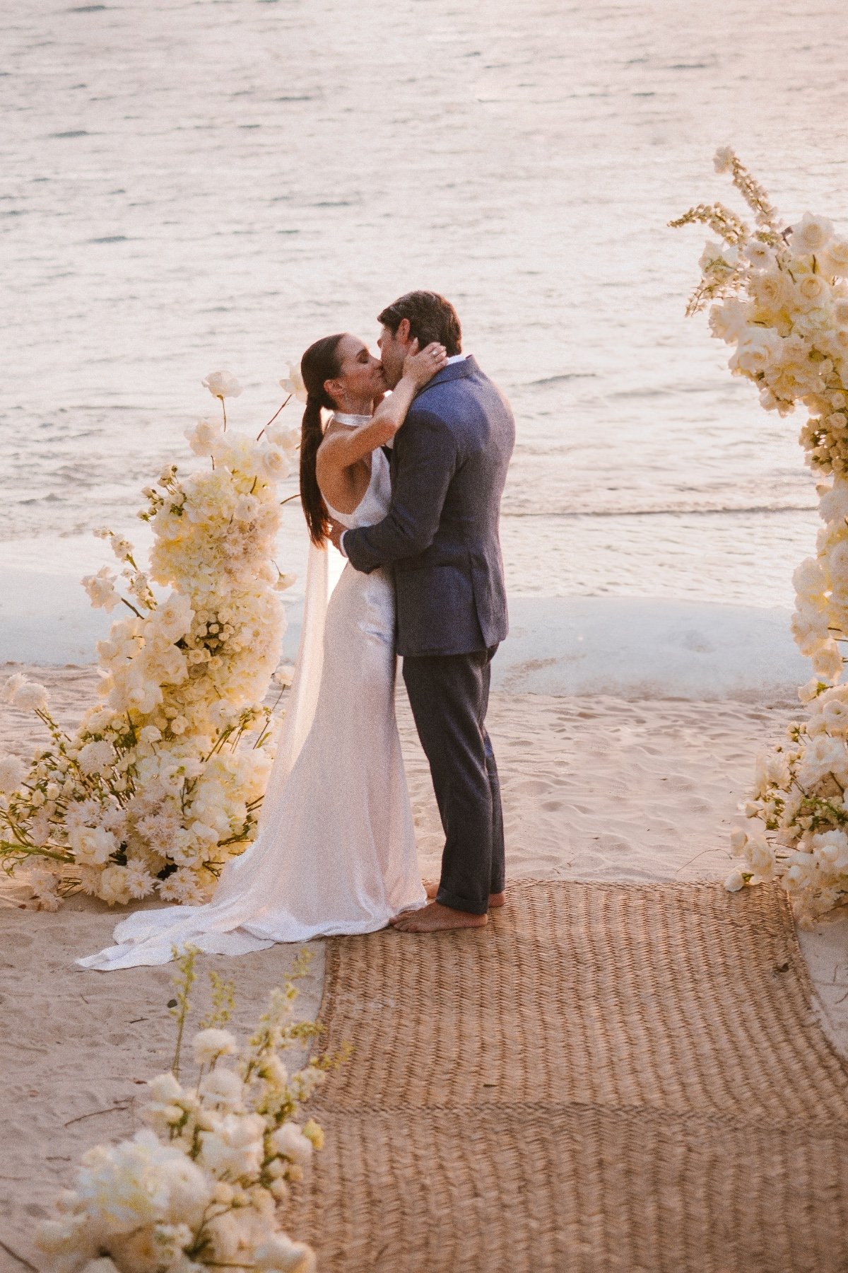 beachfront wedding ceremony