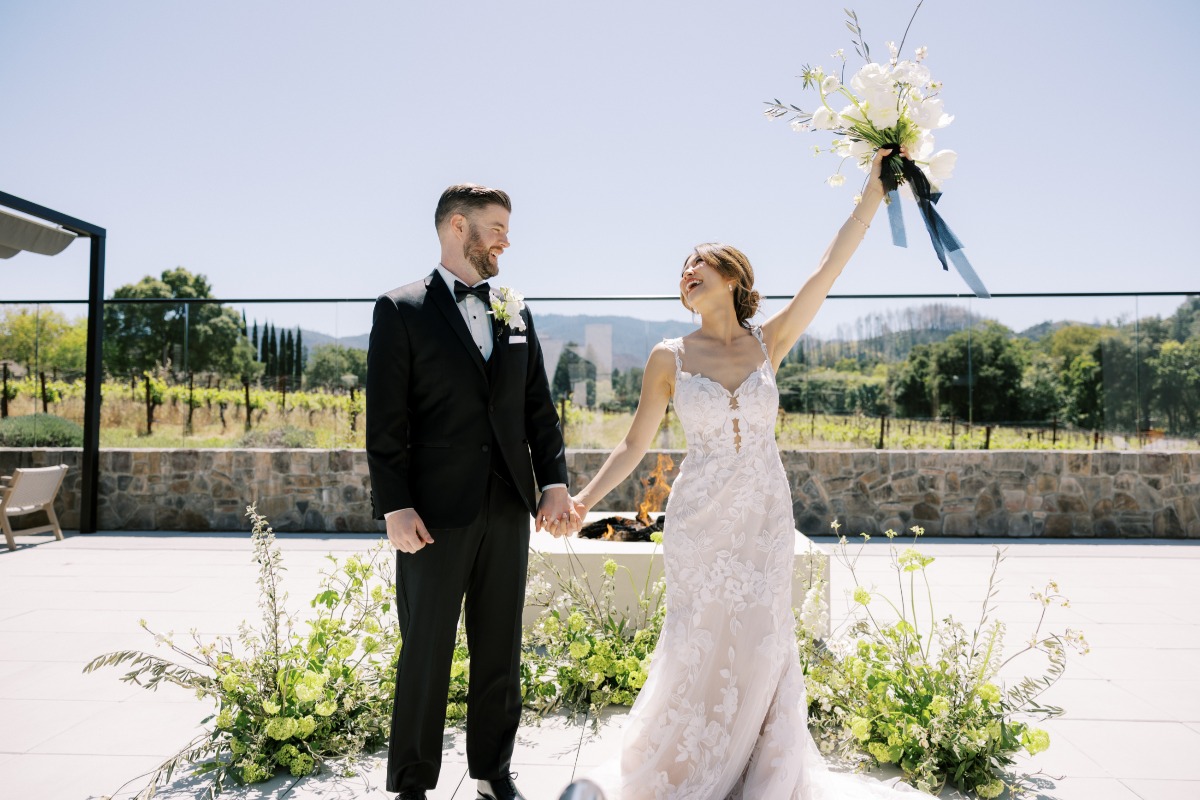 modern vineyard wedding ideas in napa valley