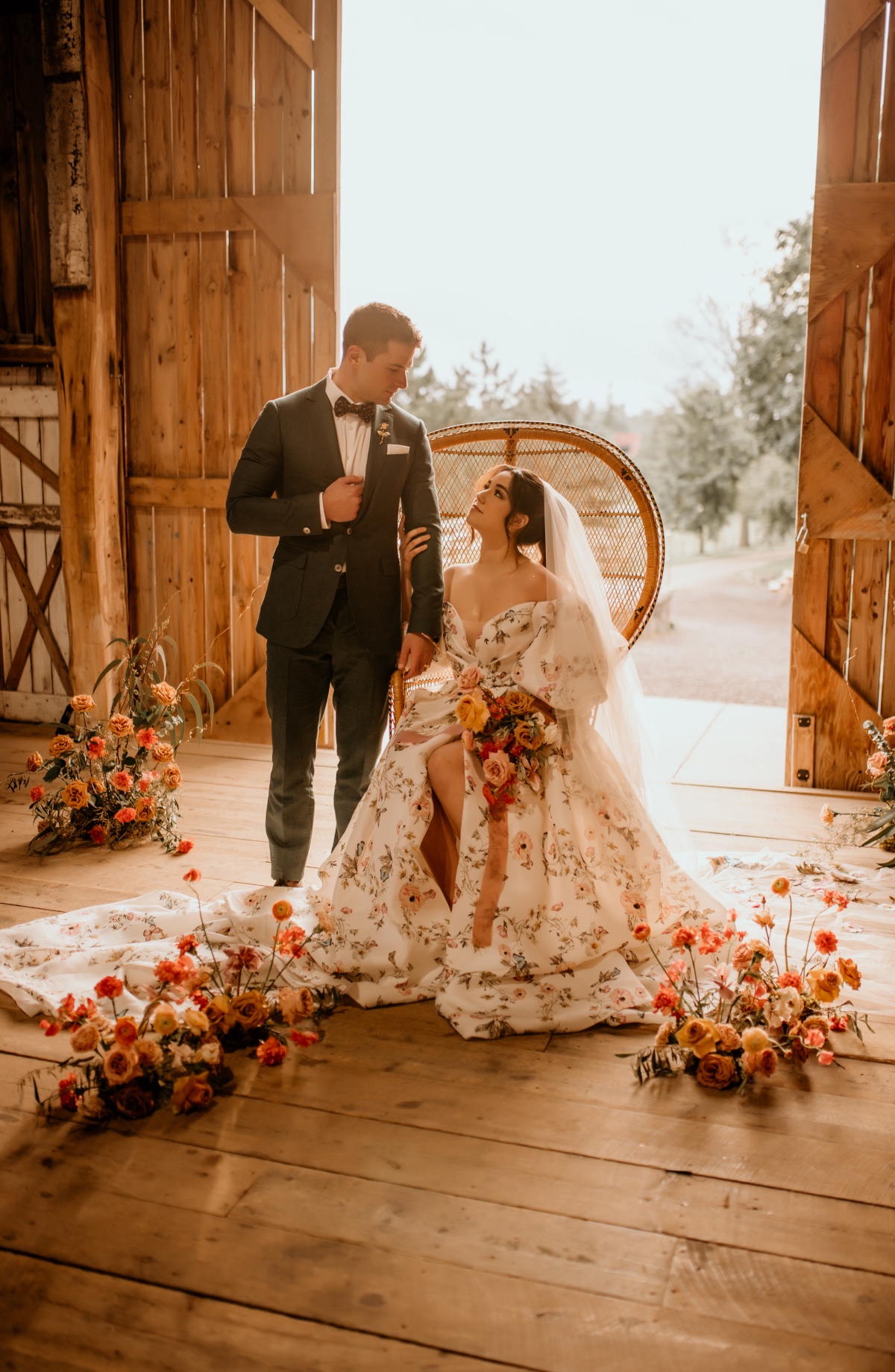 rustic wedding inspiration to use with wood wine glasses from Silva Culture