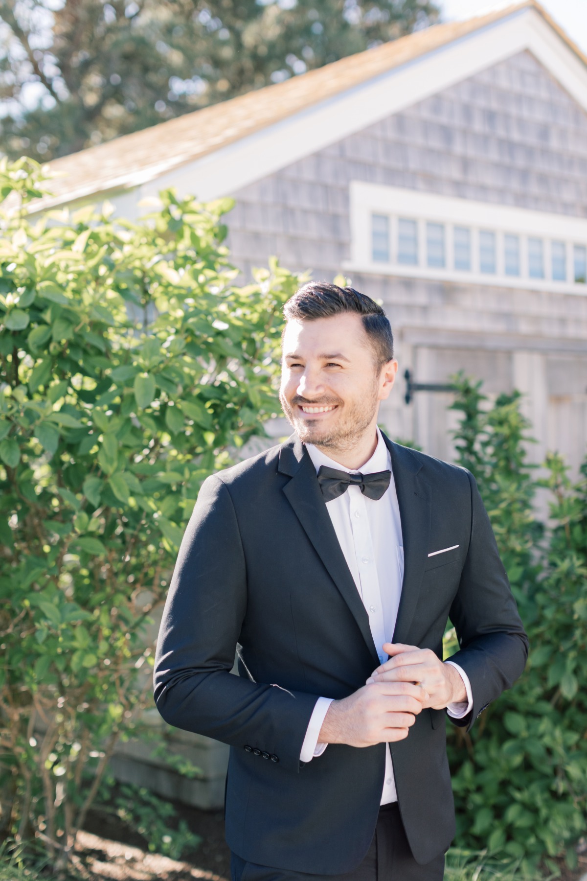 black tie suit for groom