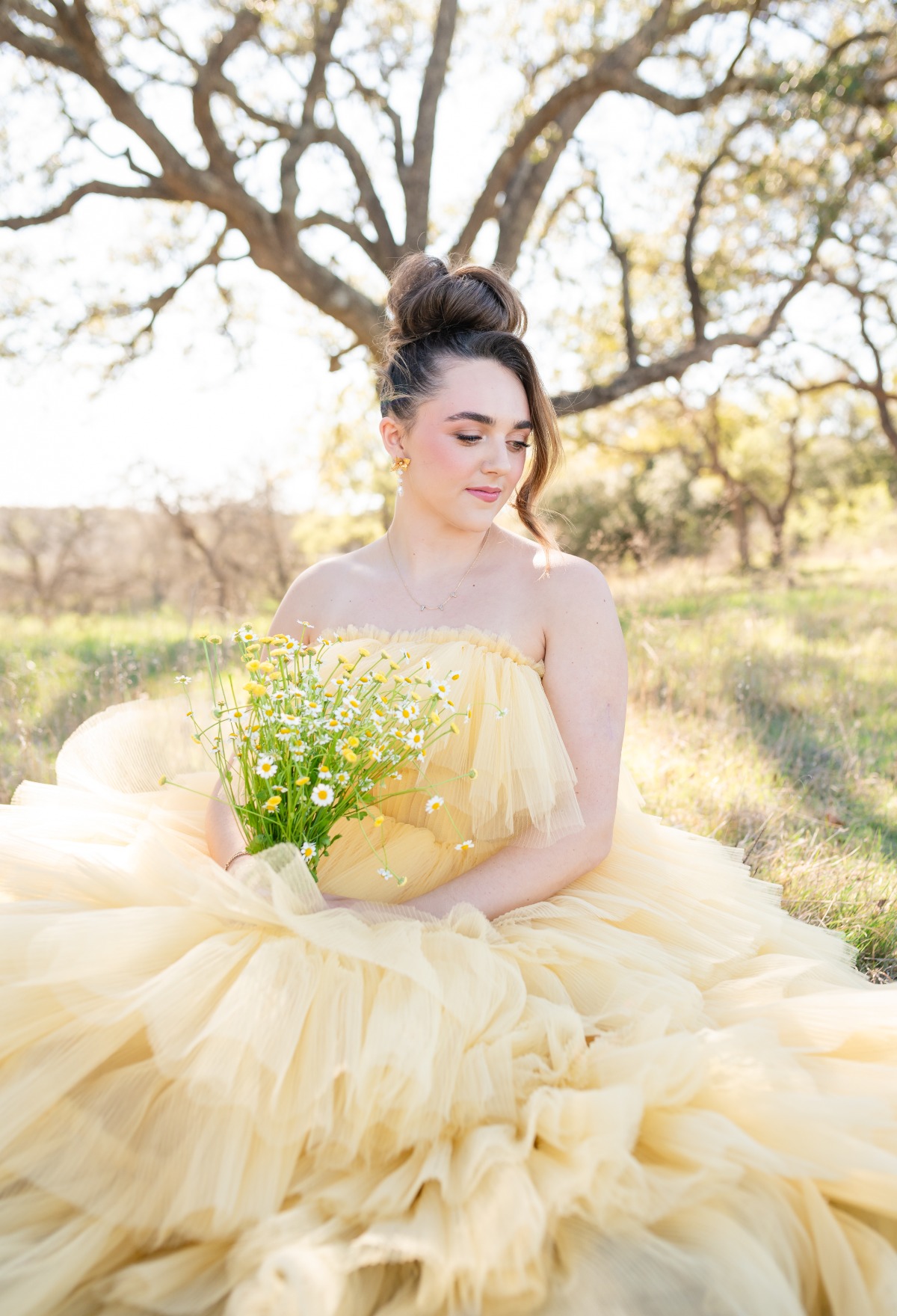 yellow wedding dress