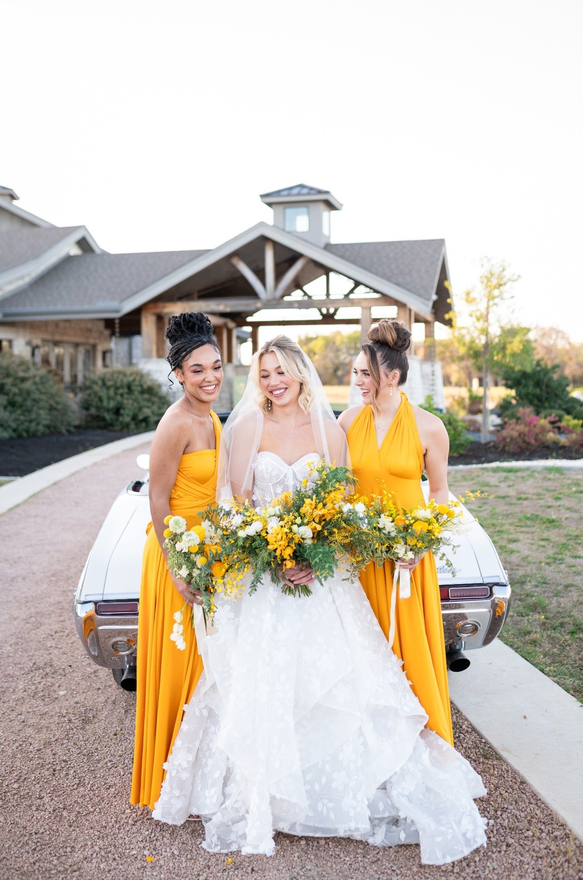 yellow bridesmaid dresses