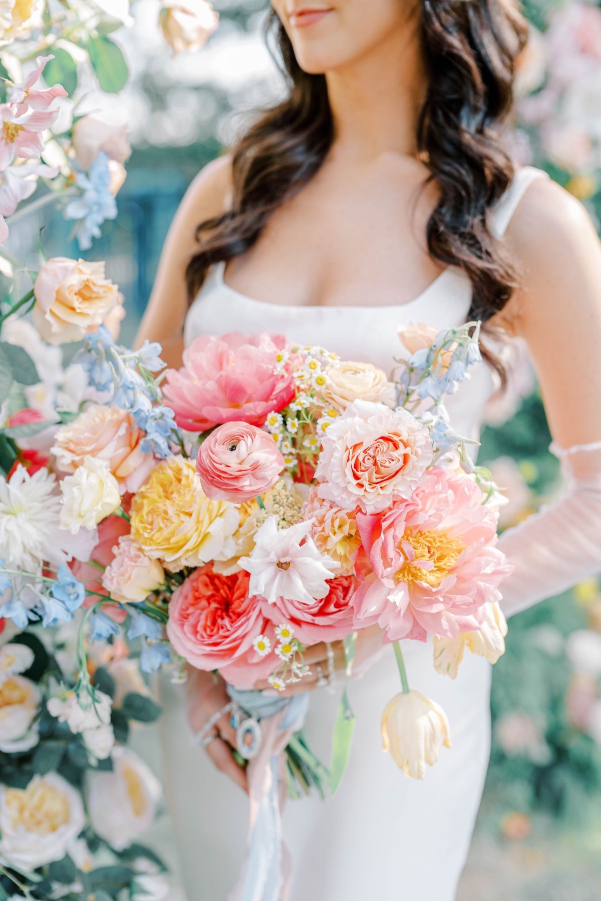 pastel wedding bouquet ideas