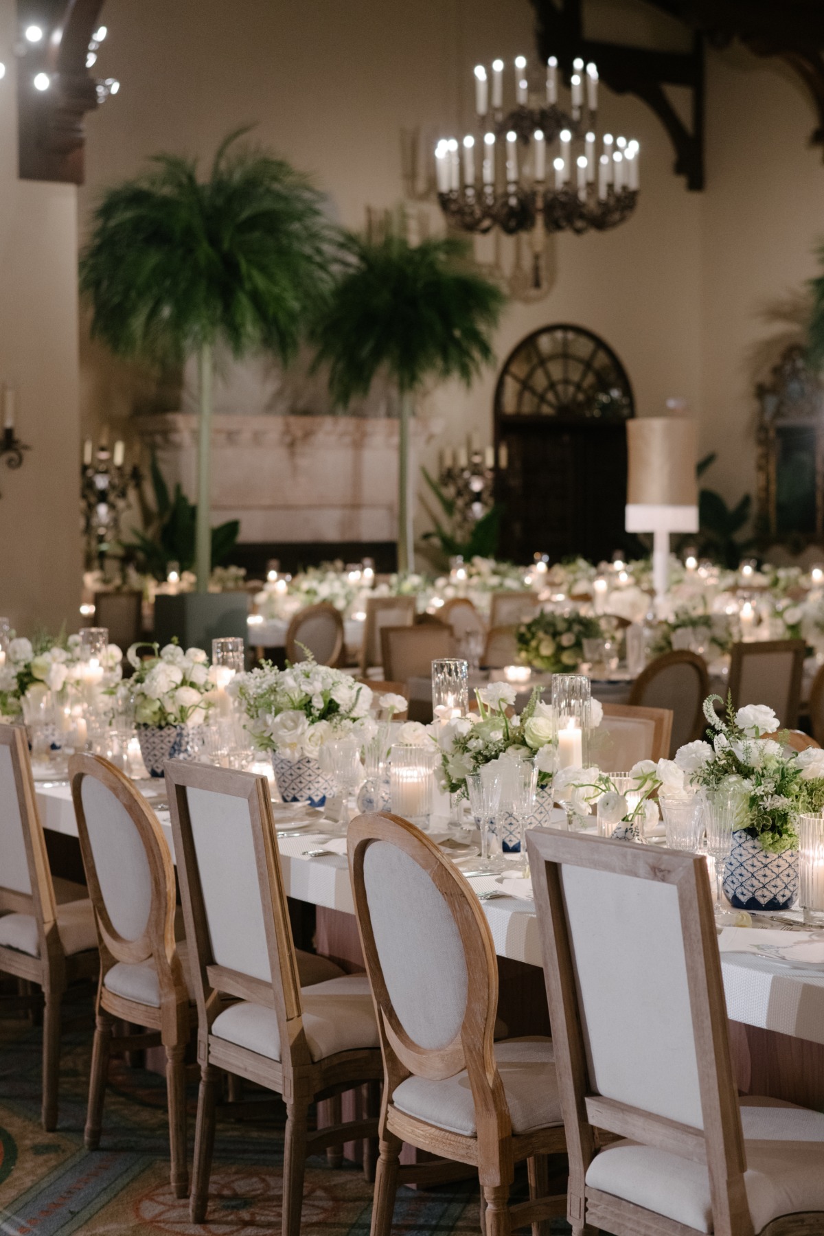 all white wedding reception ideas