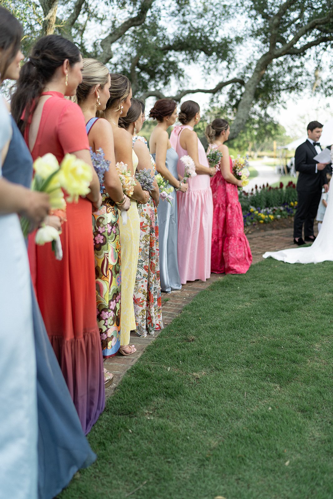 rainbow bridesmaid dress ideas