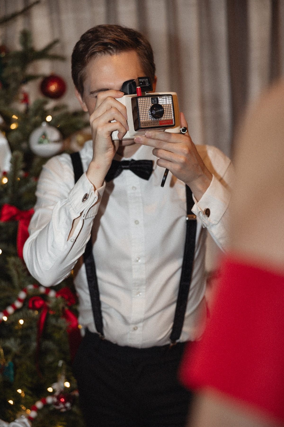 Polaroid photos for engagement session