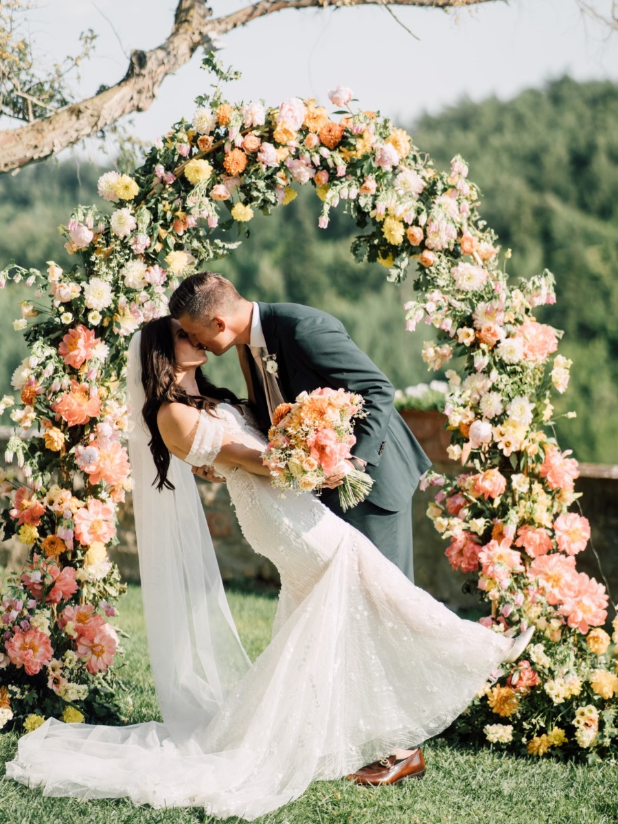 A subtly groovy 70's inspired wedding filled with Italian charm