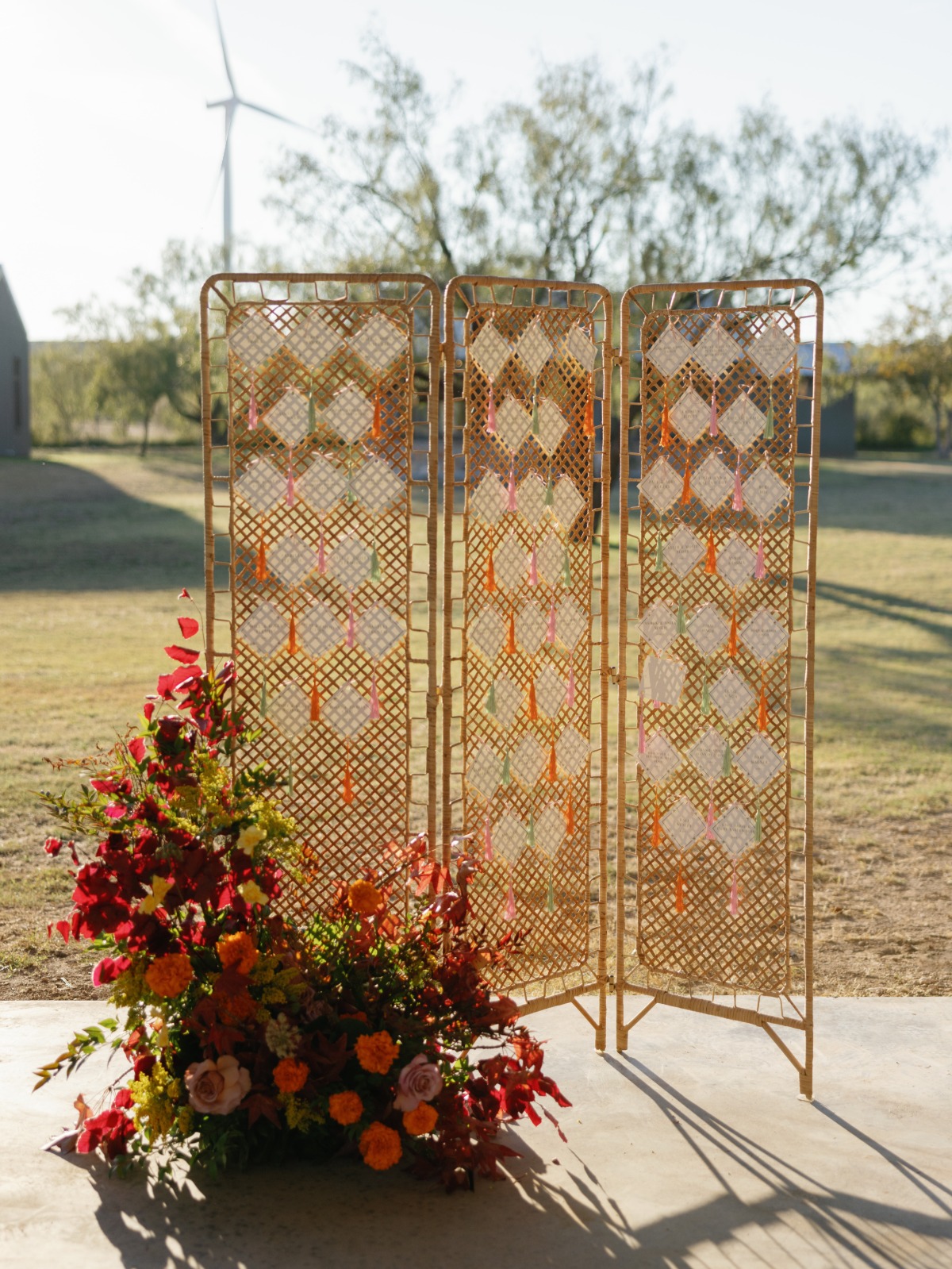 affordable diy tassel escort card display