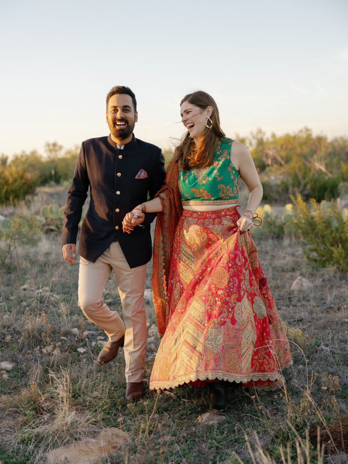 east meets west indian wedding inspiration on a ranch