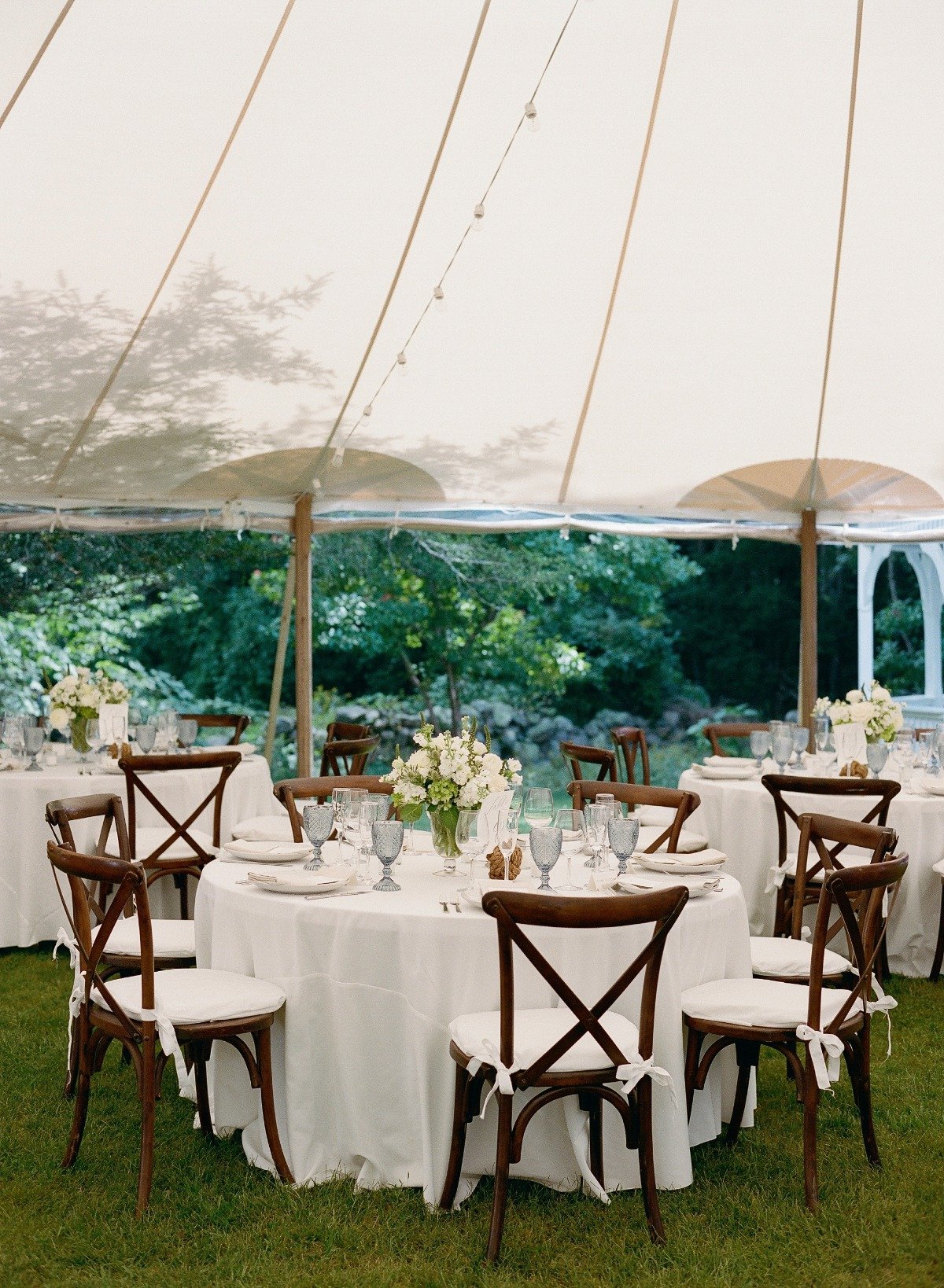 tented wedding reception on marthas vineyard