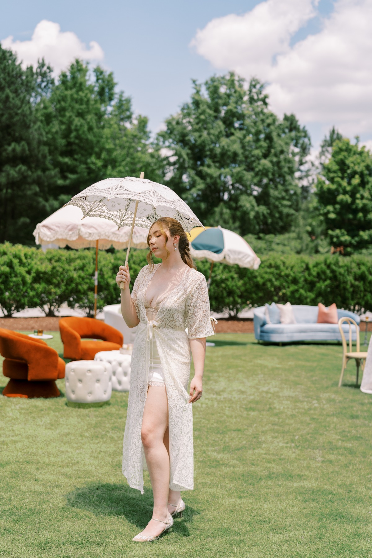 umbrellas for lawn wedding