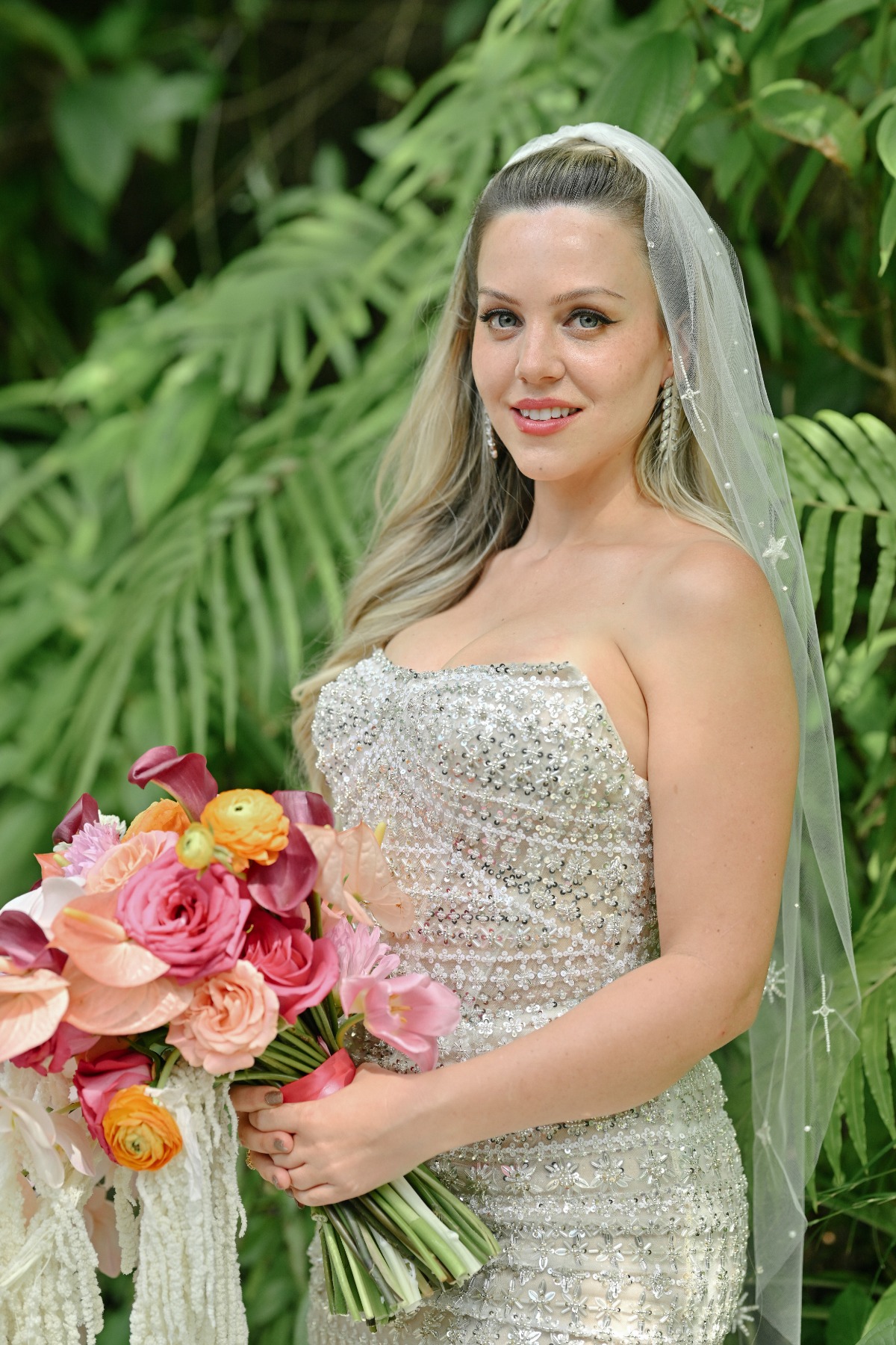 Bold beautiful boho bridal style