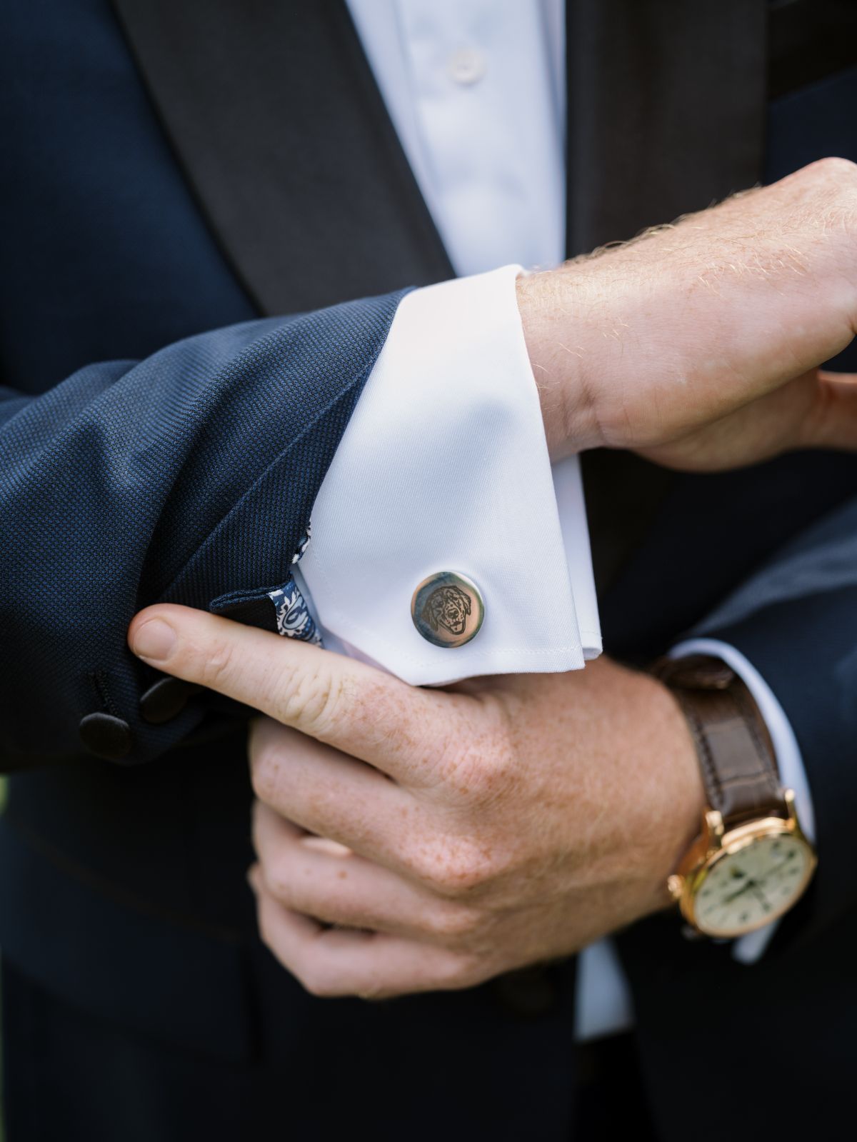 custom wedding cufflinks as a gift for groom