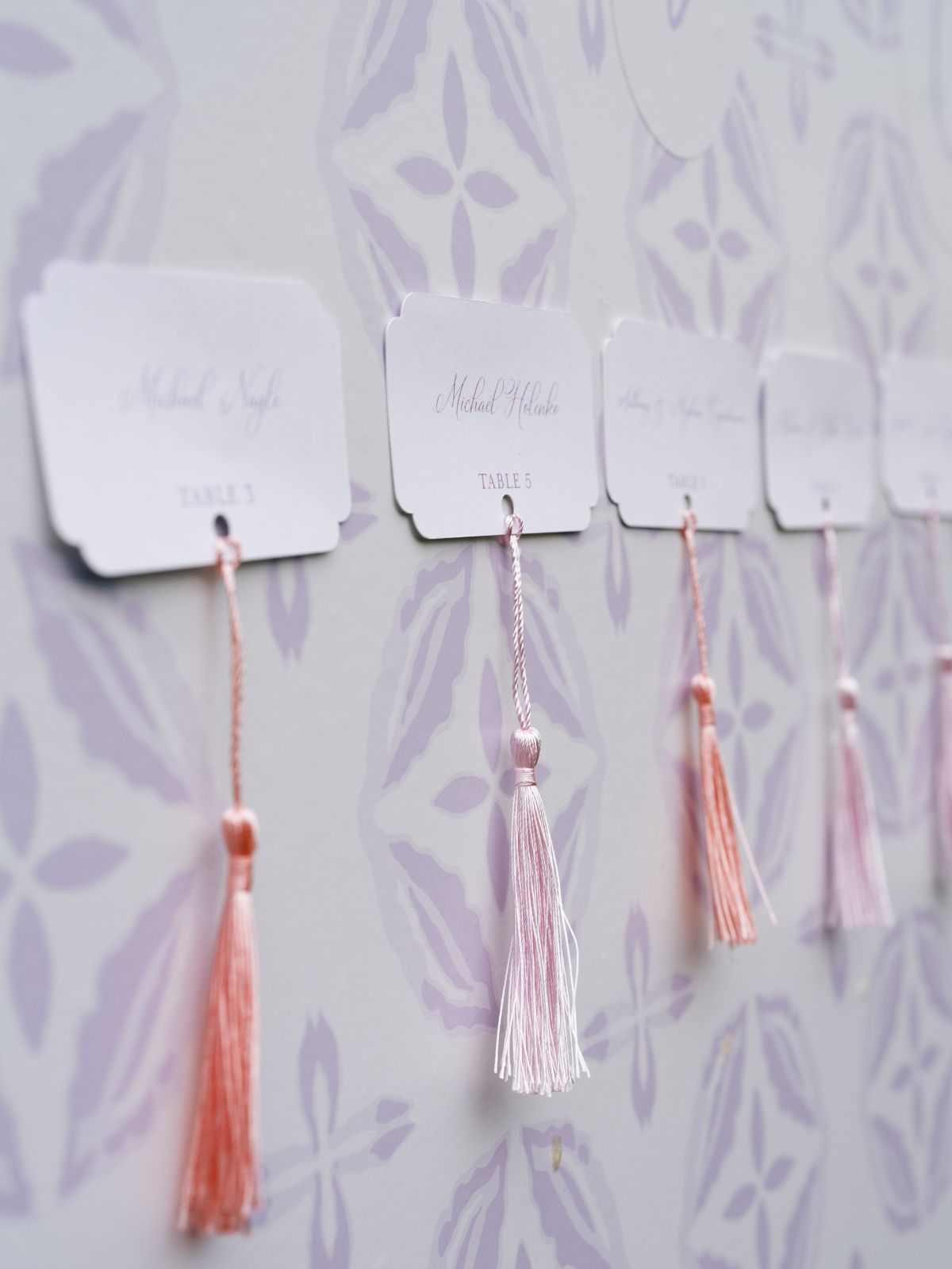 tassels as wedding decor