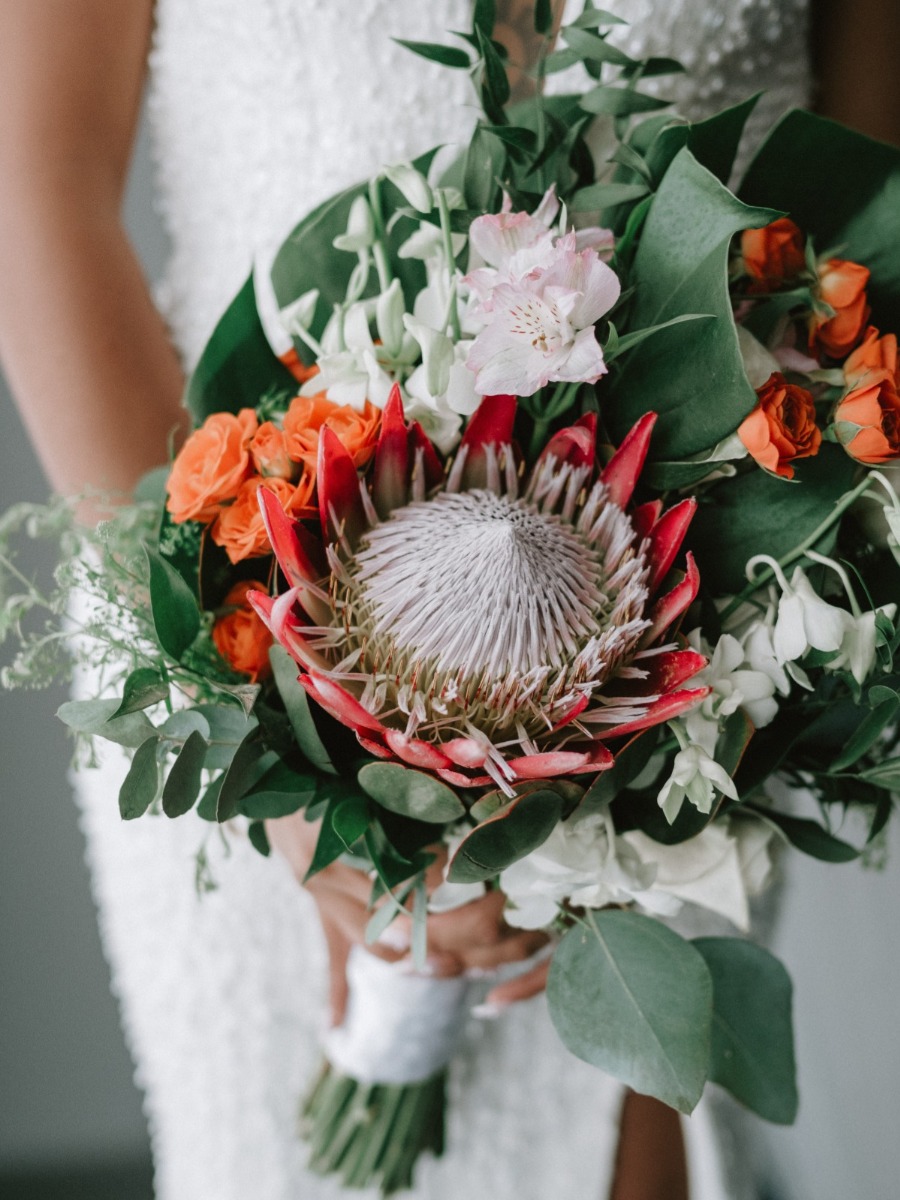 A tropical casino wedding in the old world charm of puerto rico