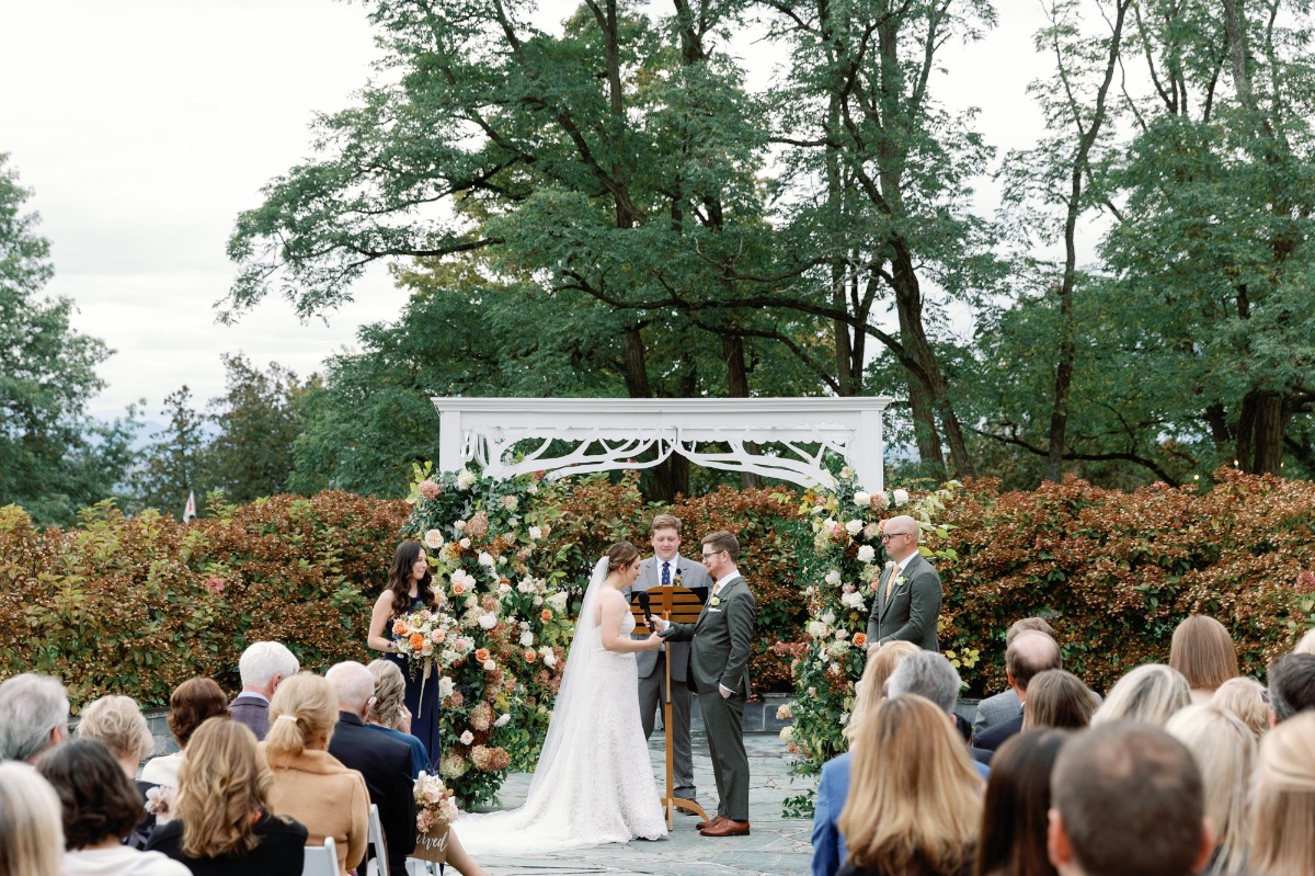 fall garden wedding