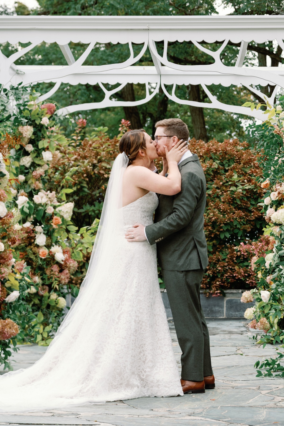 fall floral arch