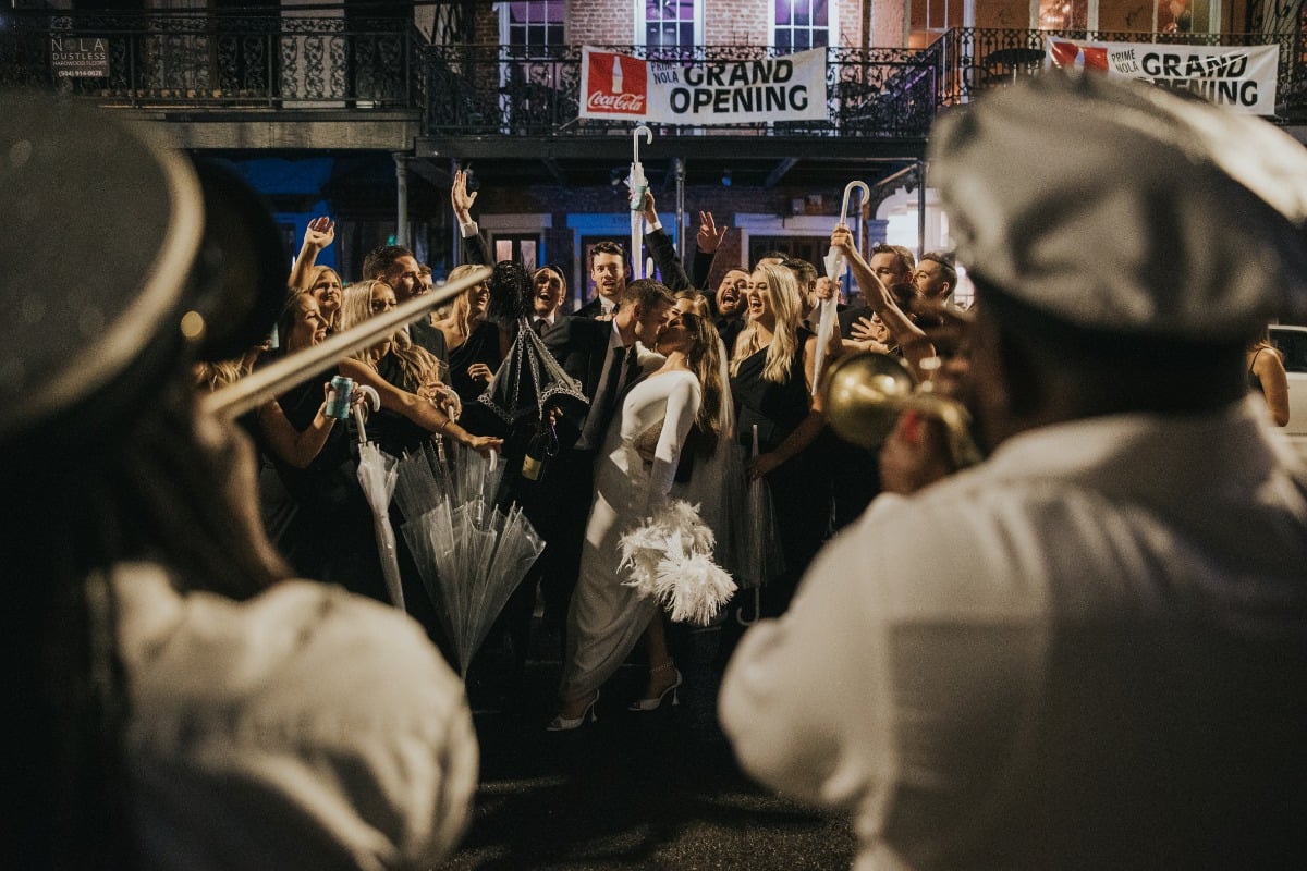 brass band for second line in new orleans