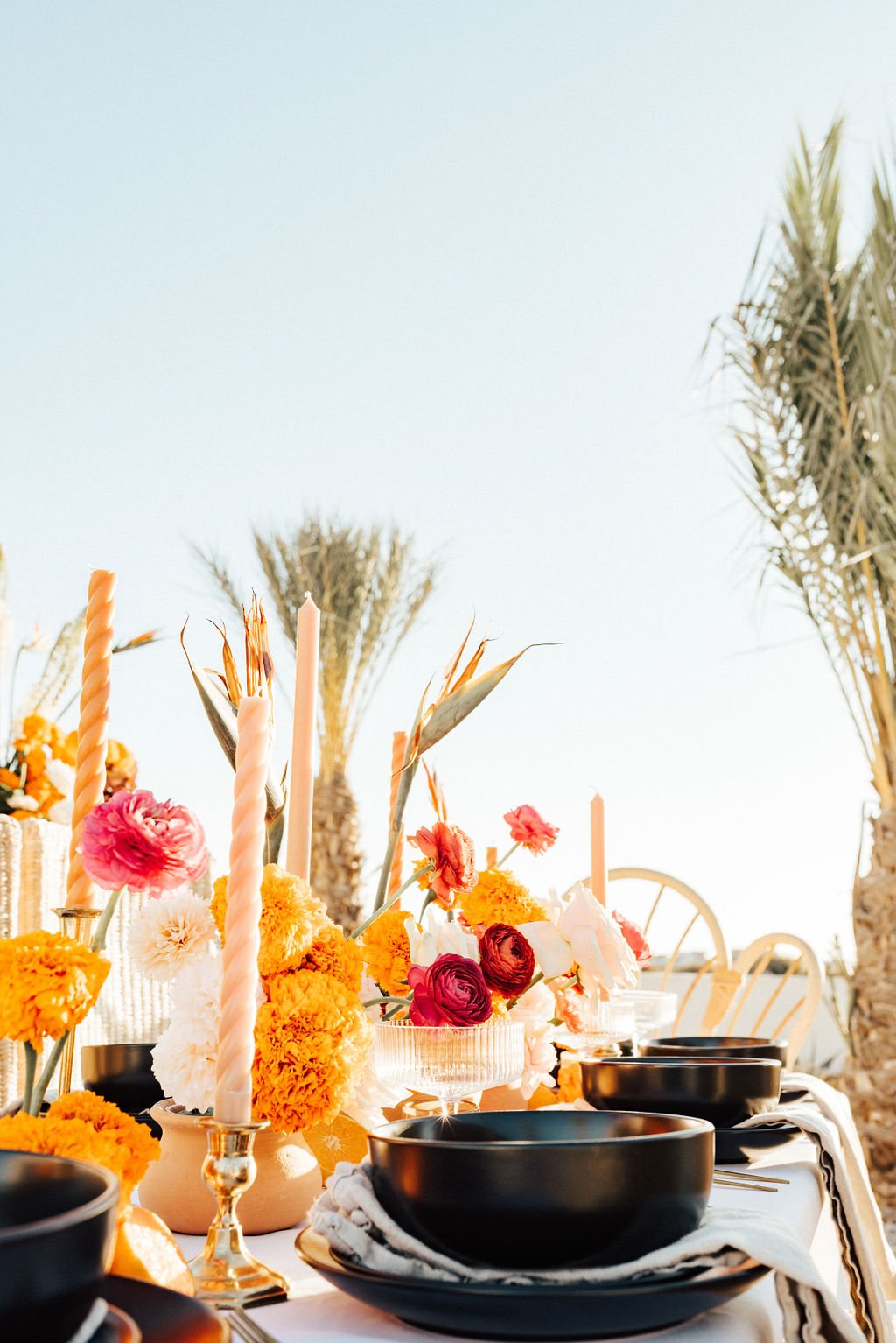 desert wedding tablescape