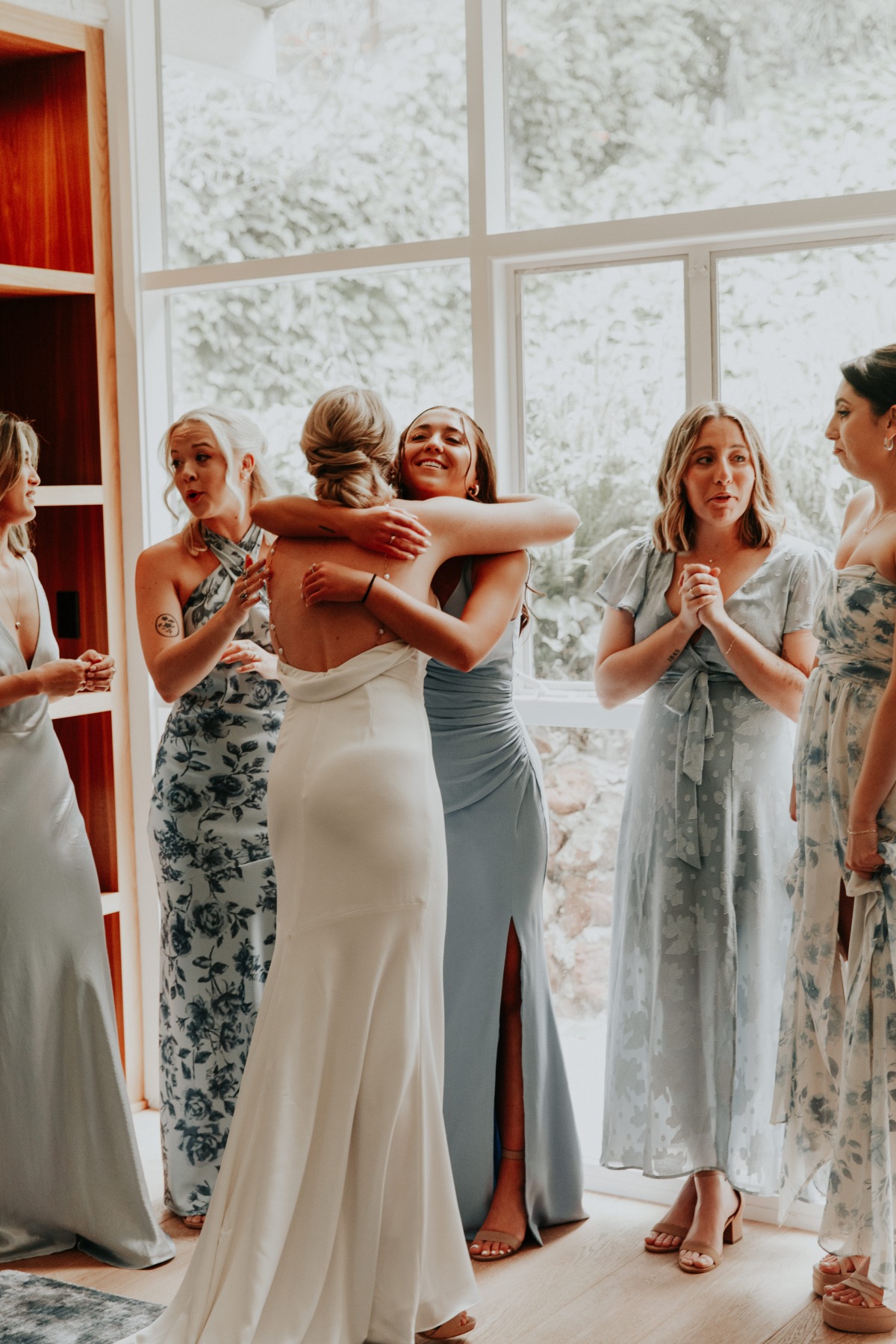 blue bridesmaid dresses