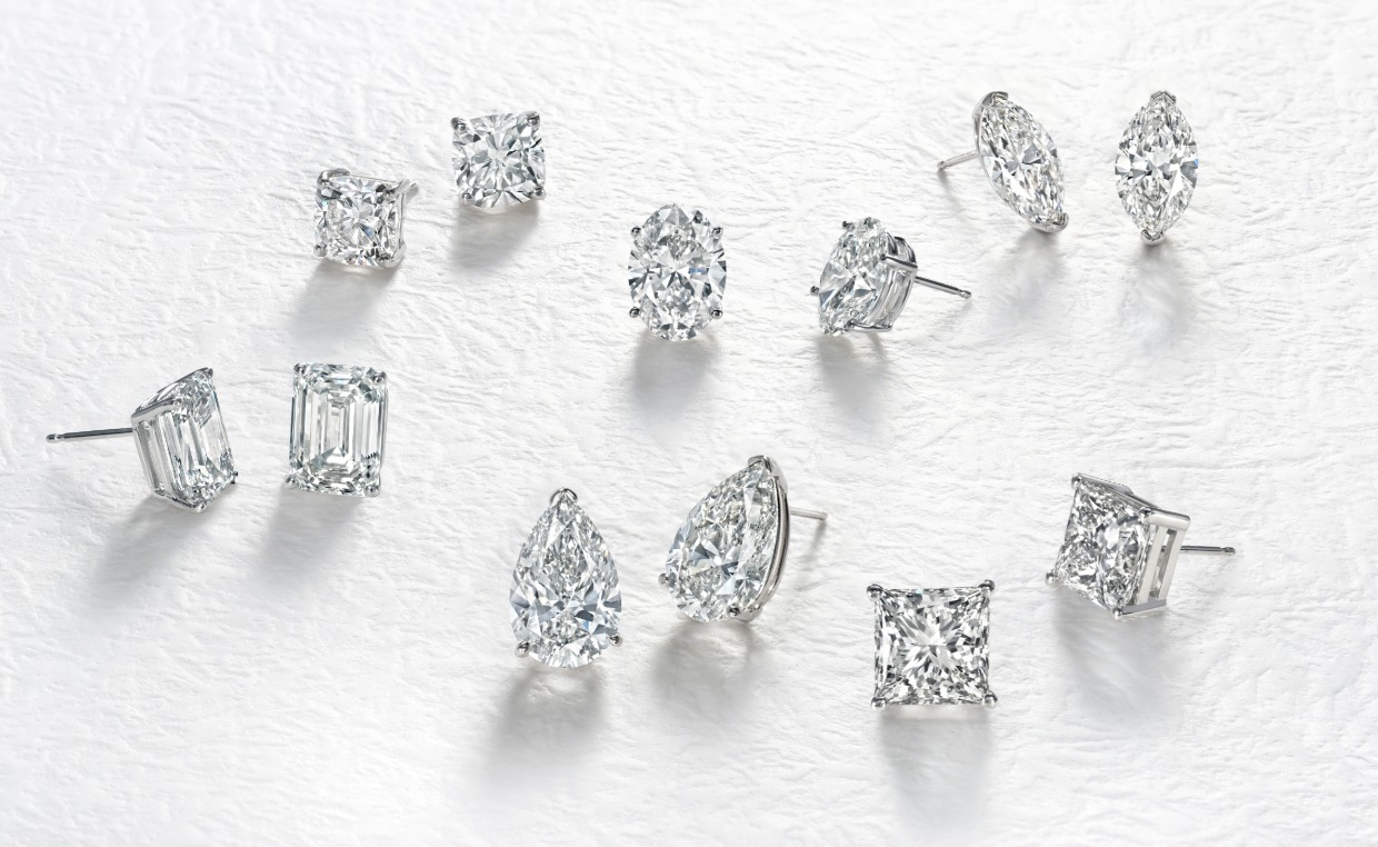 diamond earring studs from diamond wish