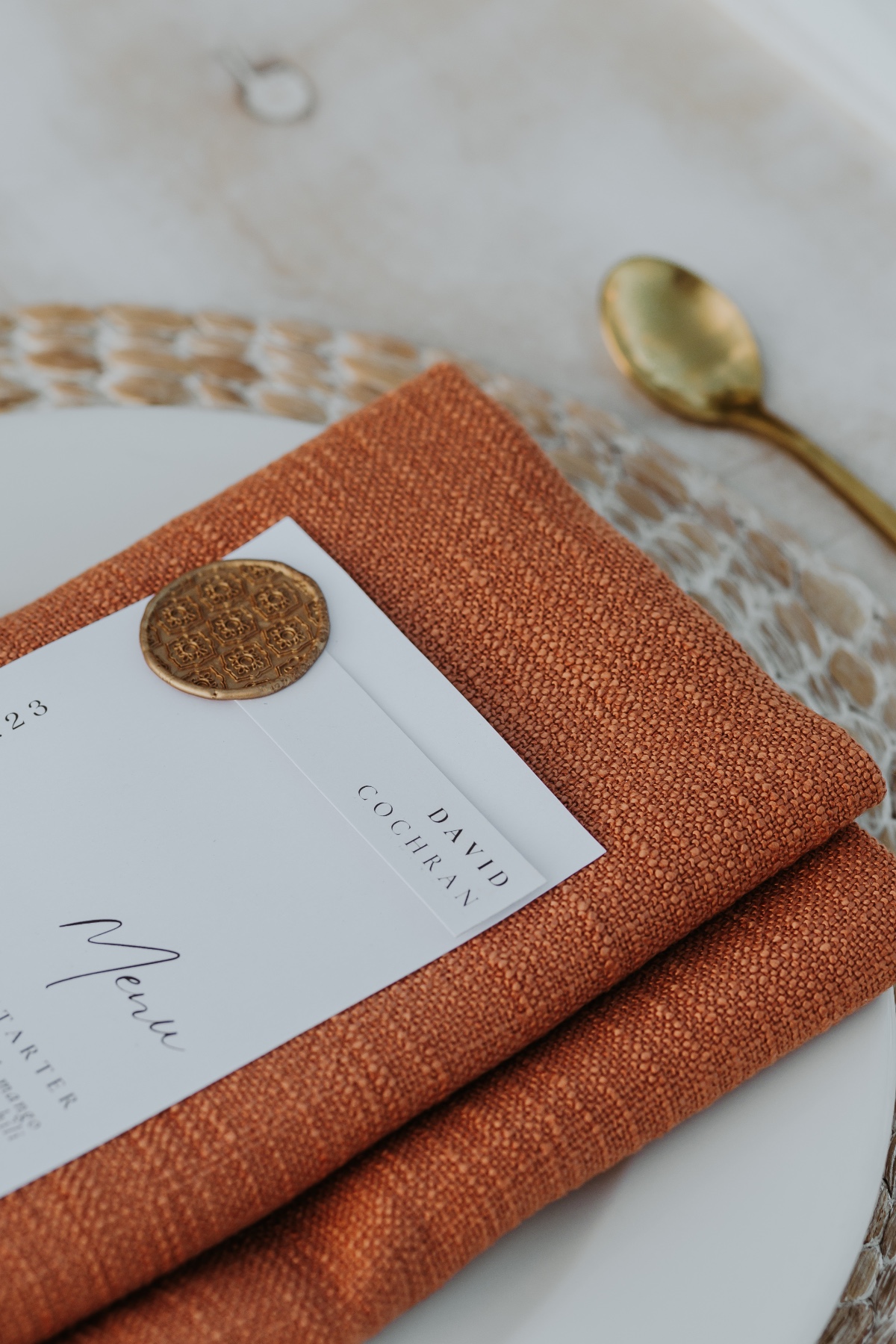 terracotta napkins