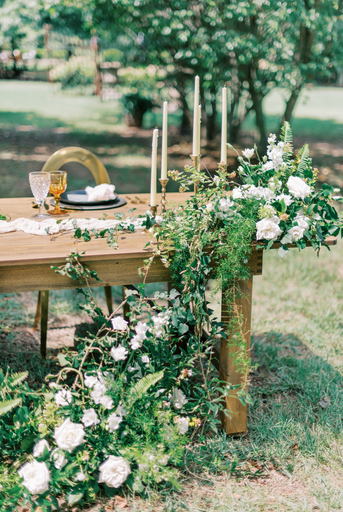 ivy floral installation