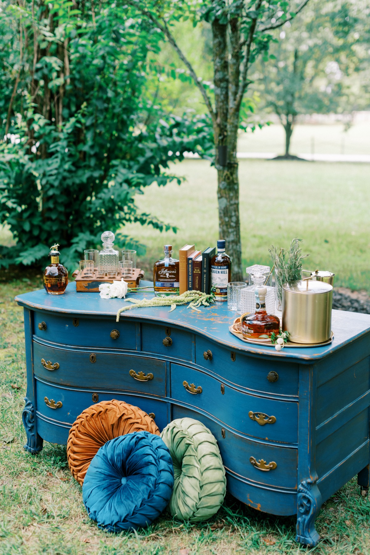 vintage dresser bar top