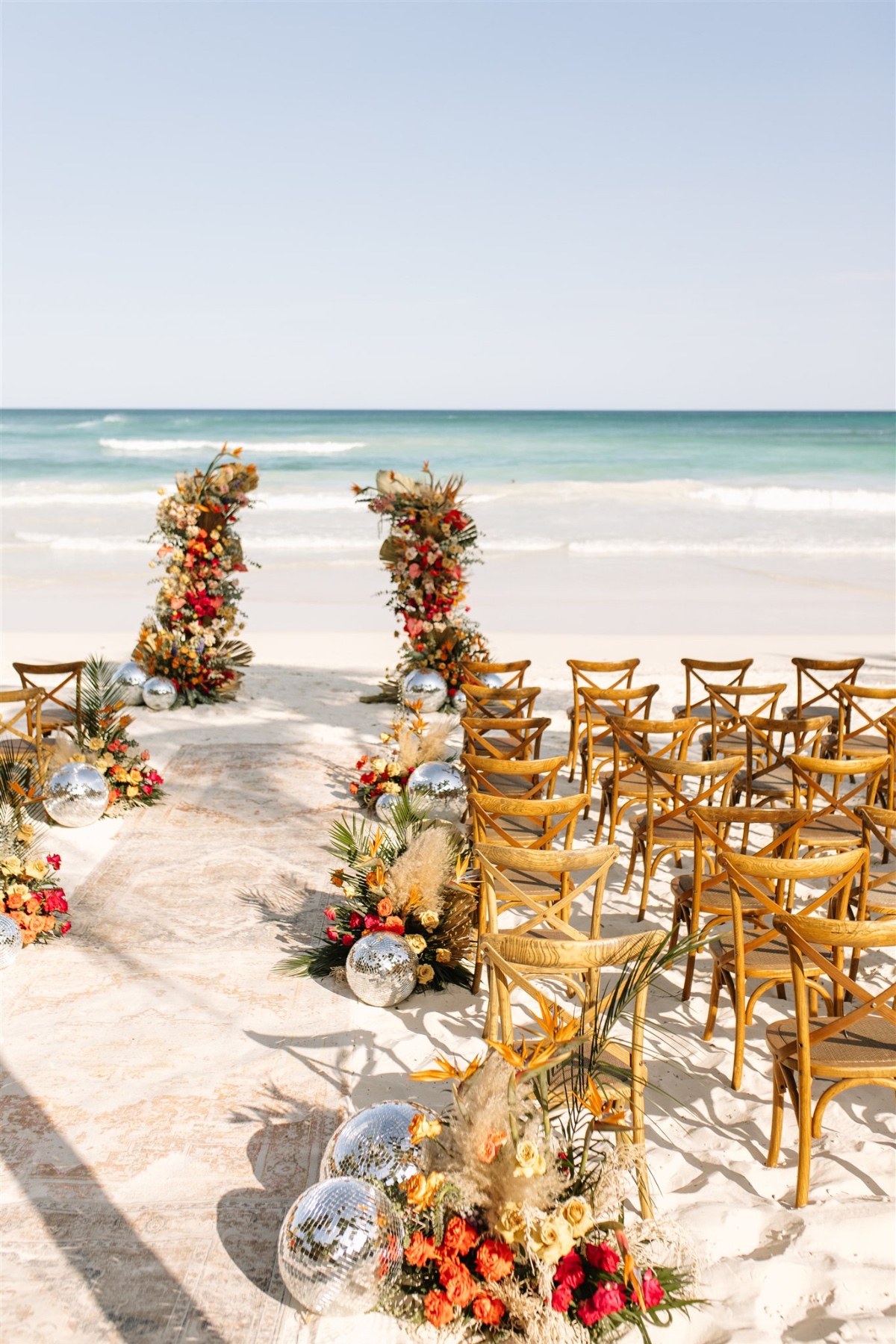 disco beach wedding inspiration